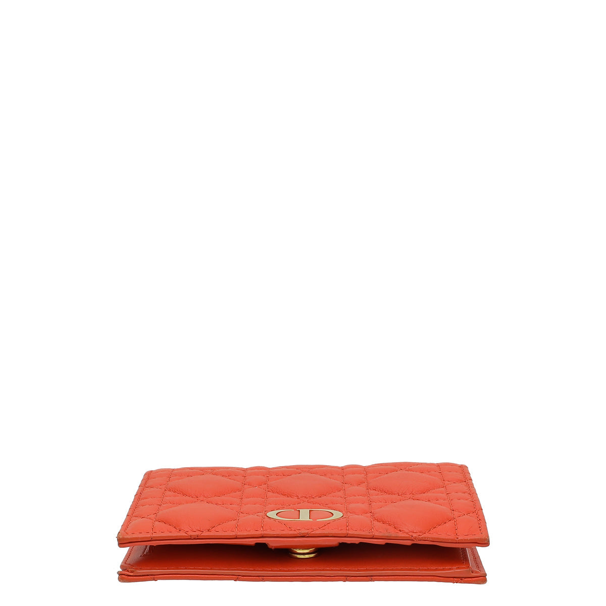 Christian Dior Orange Caro Bifold Wallet