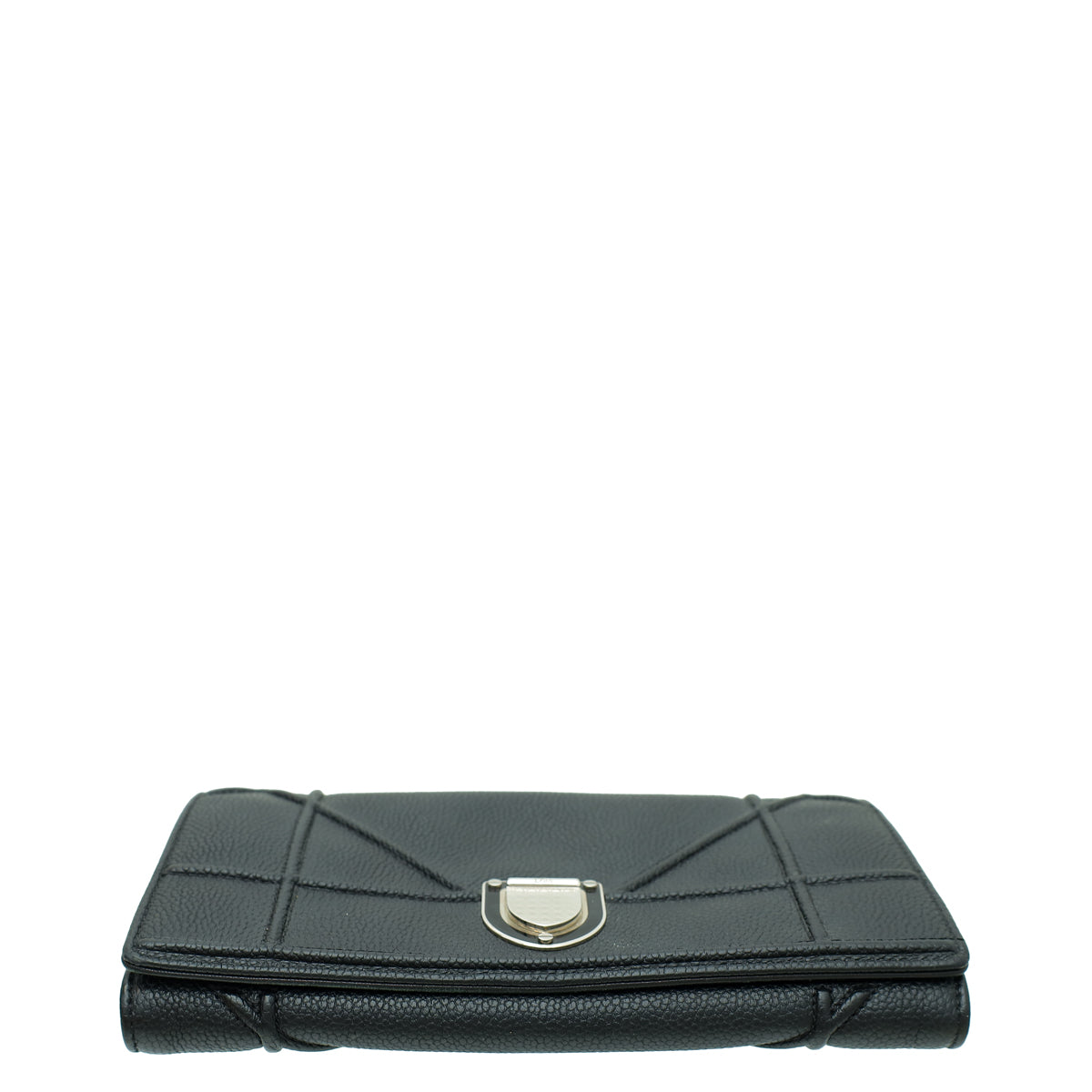 Christian Dior Black Diorama Wallet on Chain