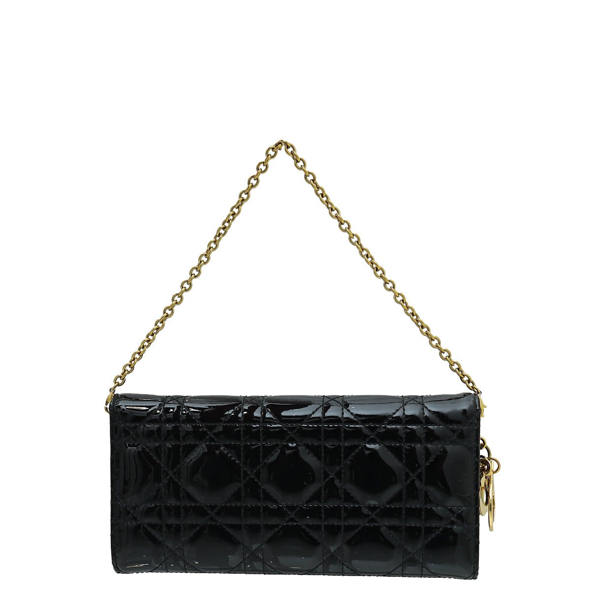 Christian Dior Black Lady Dior Wallet on Chain