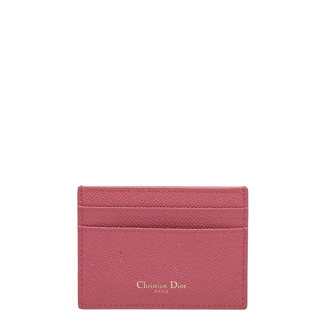 Christian Dior Pink 30 Montaigne Card Holder