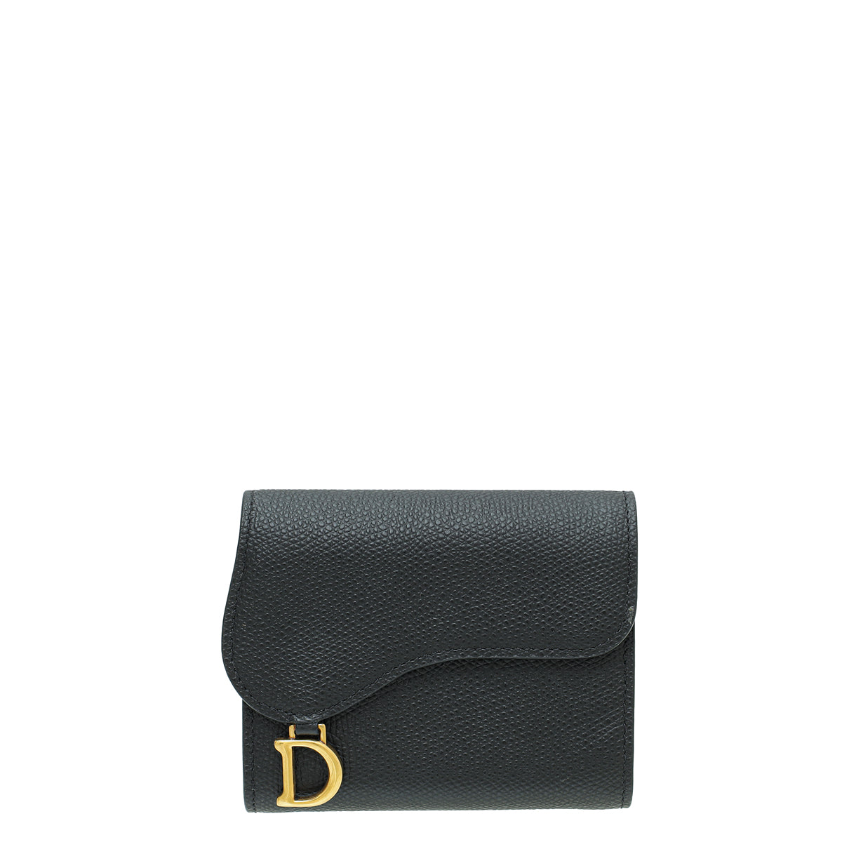 Christian Dior Black Saddle Lotus Wallet