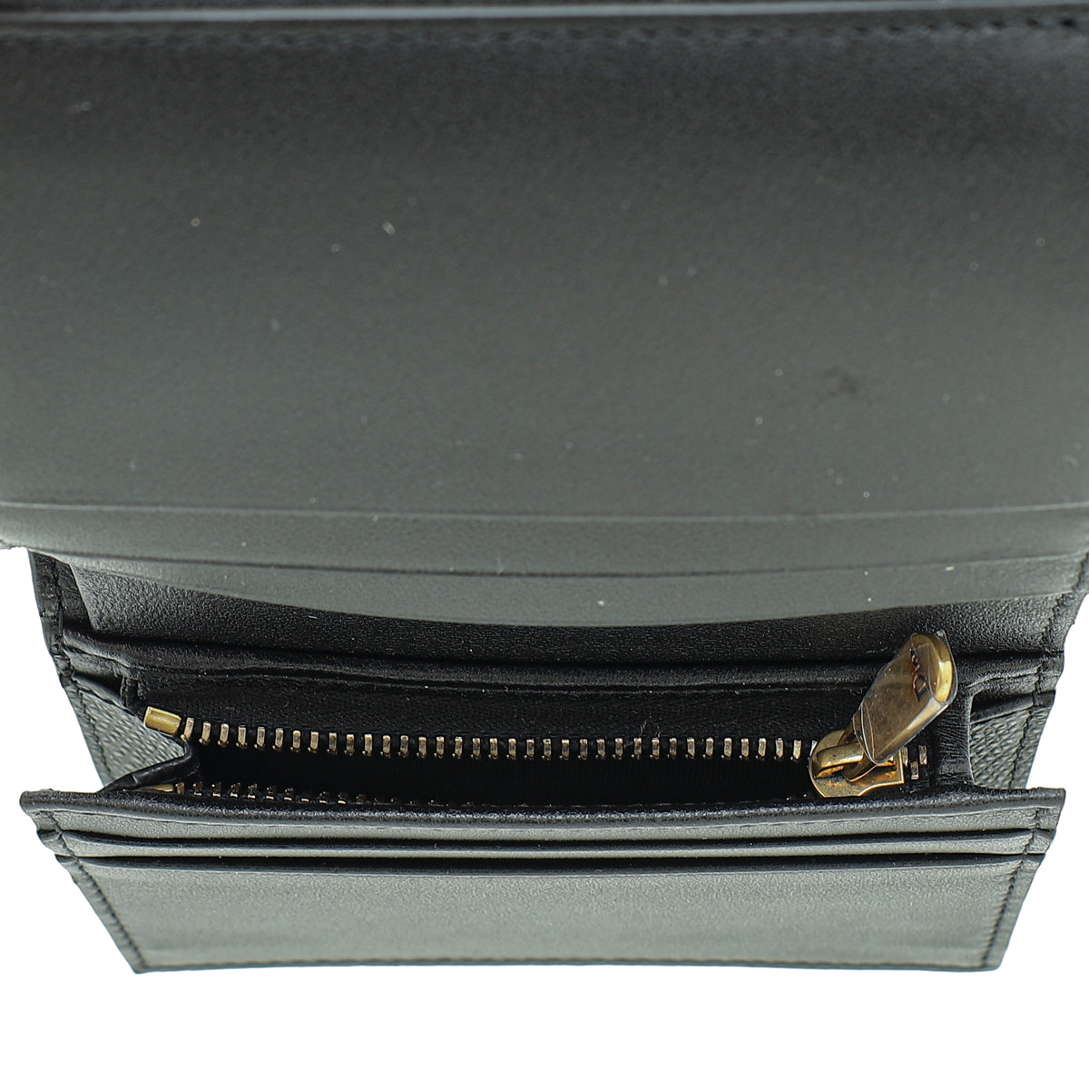 Christian Dior Black Saddle Lotus Wallet