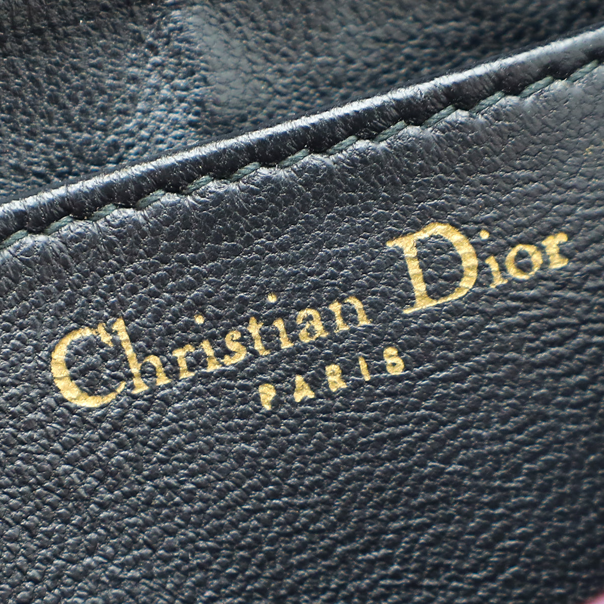 Christian Dior Black Lady Dior Zippy Card Holder