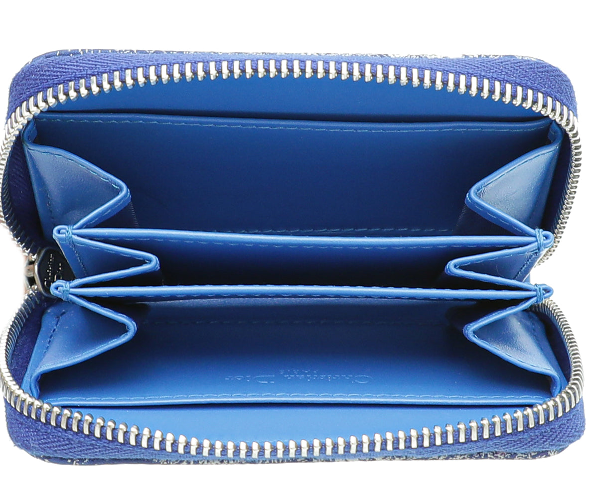 Christian Dior Fluorescent Blue DiorTravel Detachable Card Holder