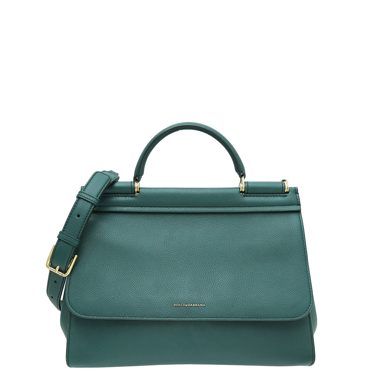 Dolce & Gabbana Green Miss Sicily Large Bag