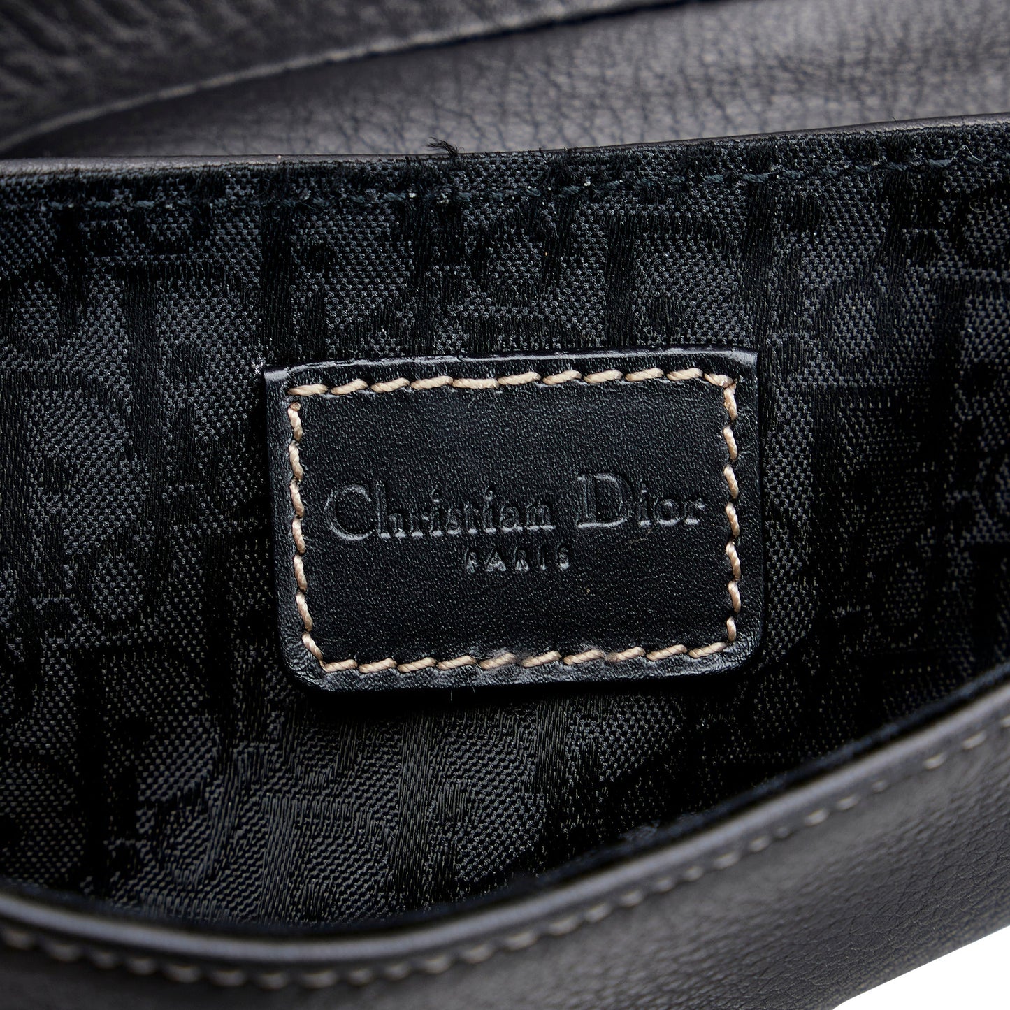 Dior Saddle Belt Bag Black Calfskin