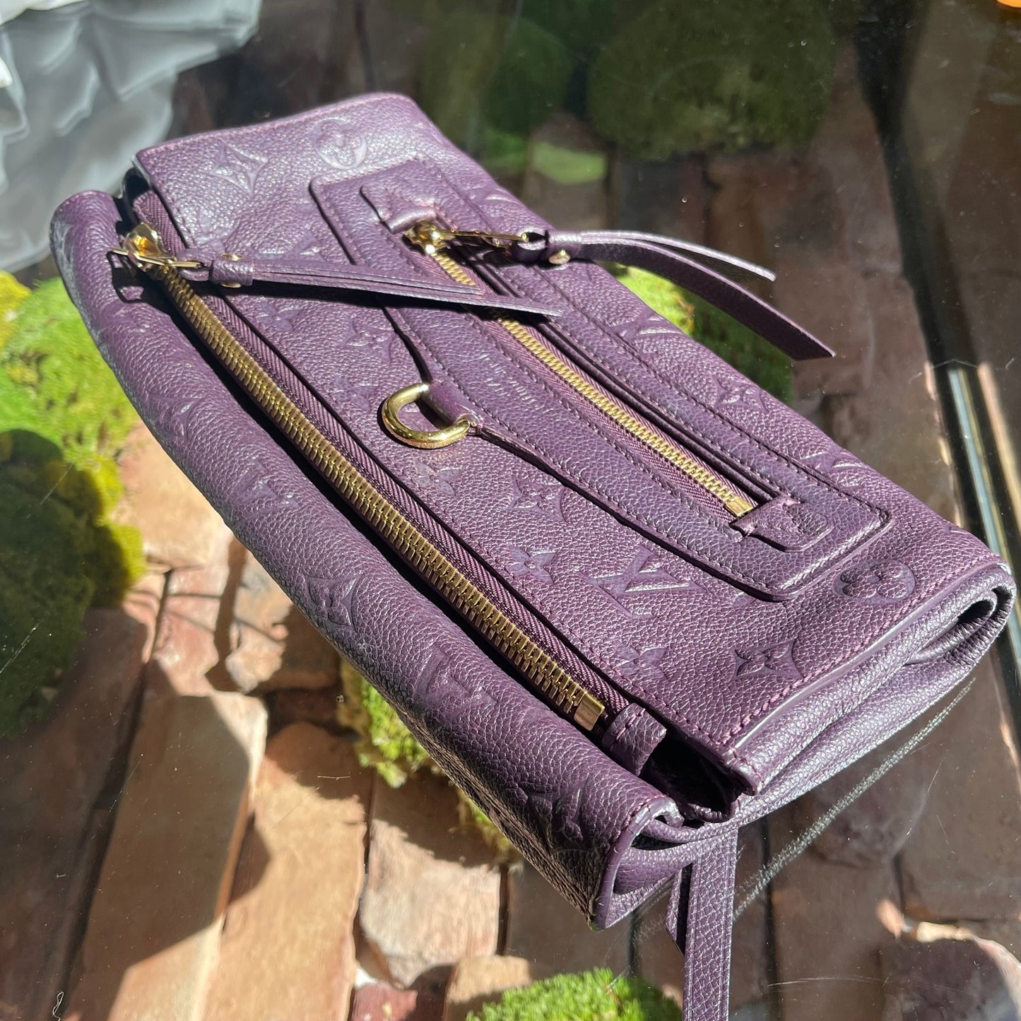 LOUIS VUITTON Purple Monogram Empriente Petillante Clutch