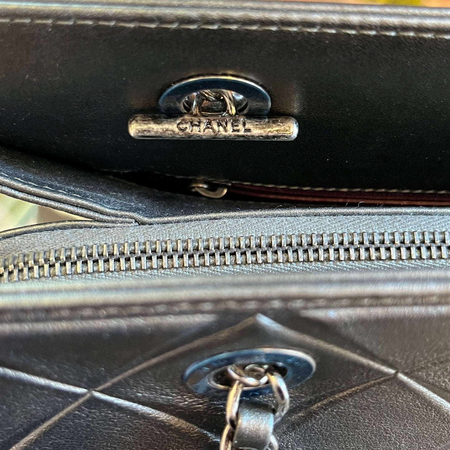 CHANEL Gray Propeller Tote