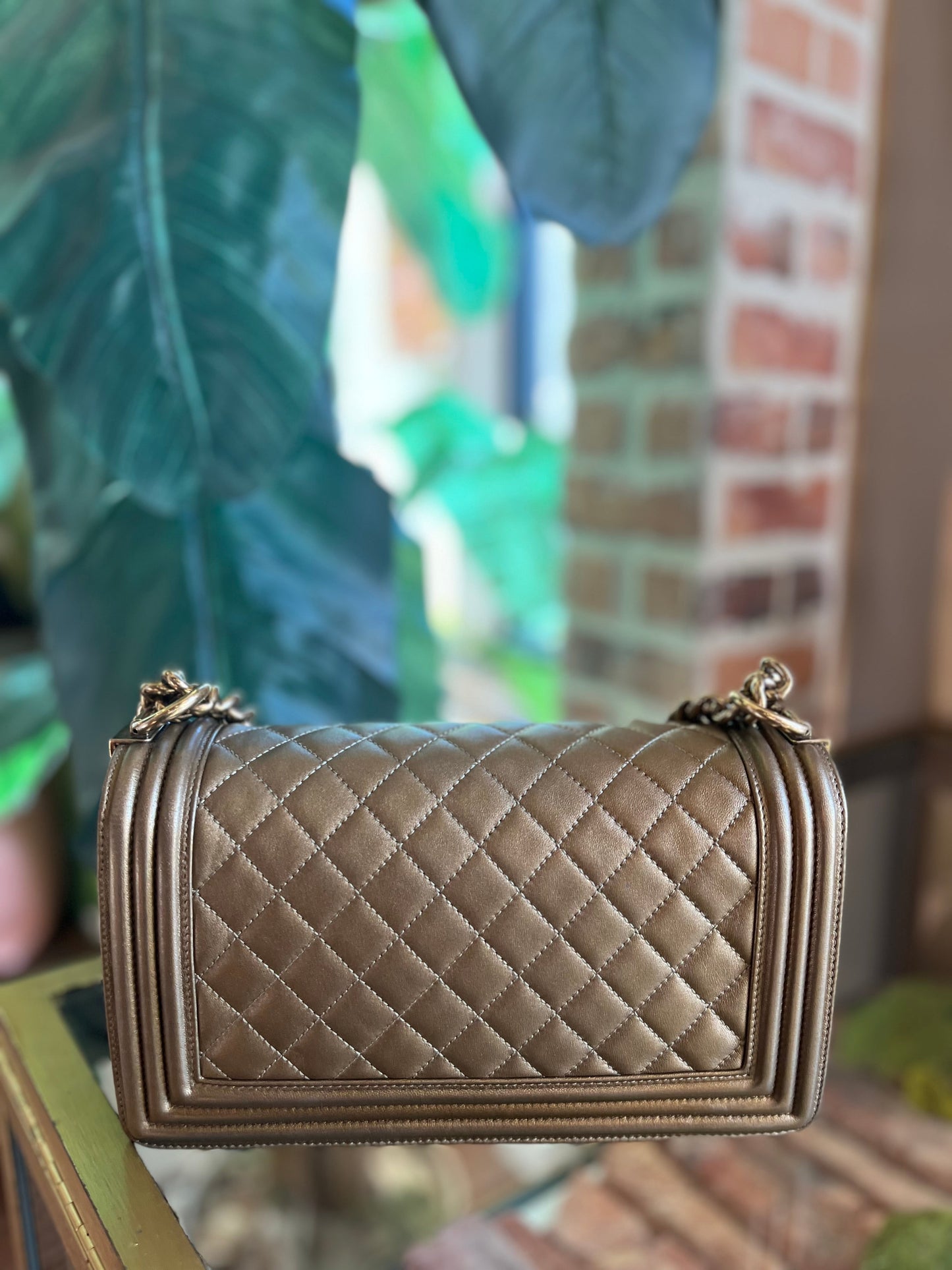 CHANEL Bronze Medium Boy Bag ADI1052