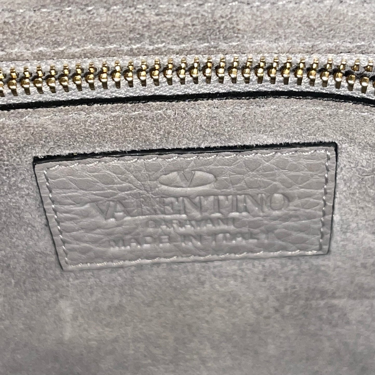 VALENTINO Gray Rockstud Shoulder Bag TS