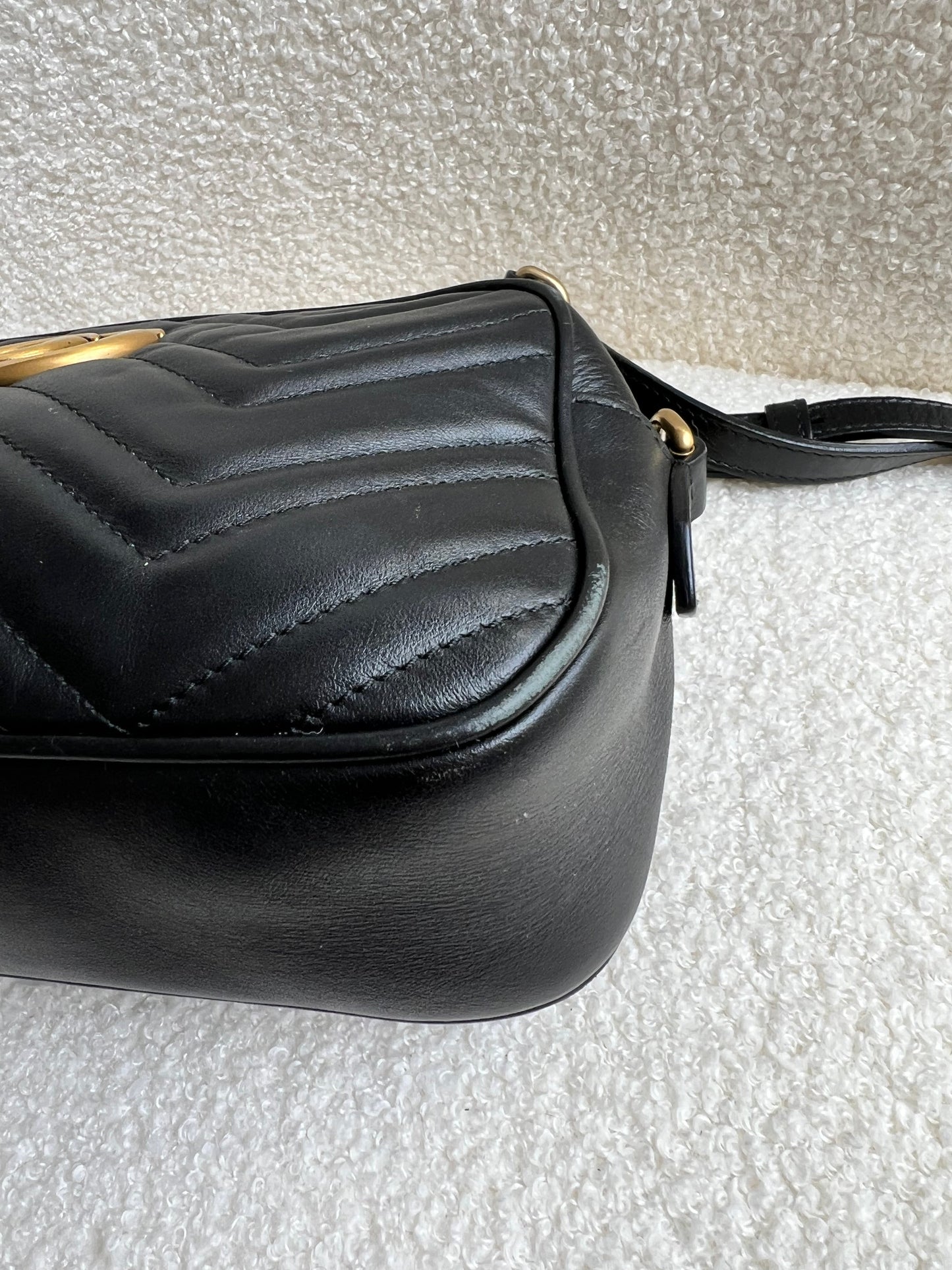 Gucci GG Black Marmont Small Shoulder Bag (RRP £1340)