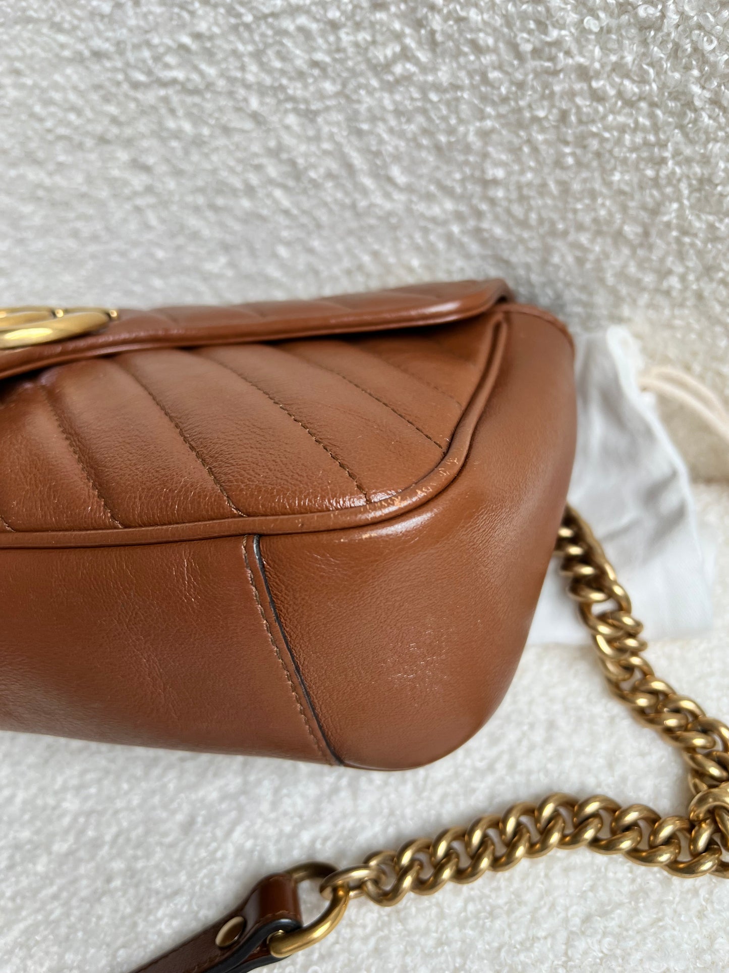 Gucci GG Brown Marmont Small Shoulder Bag (RRP £1800)