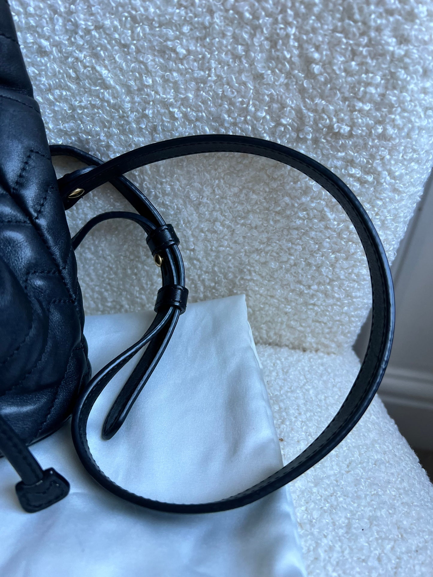 Gucci GG Black Mini Marmont Backpack