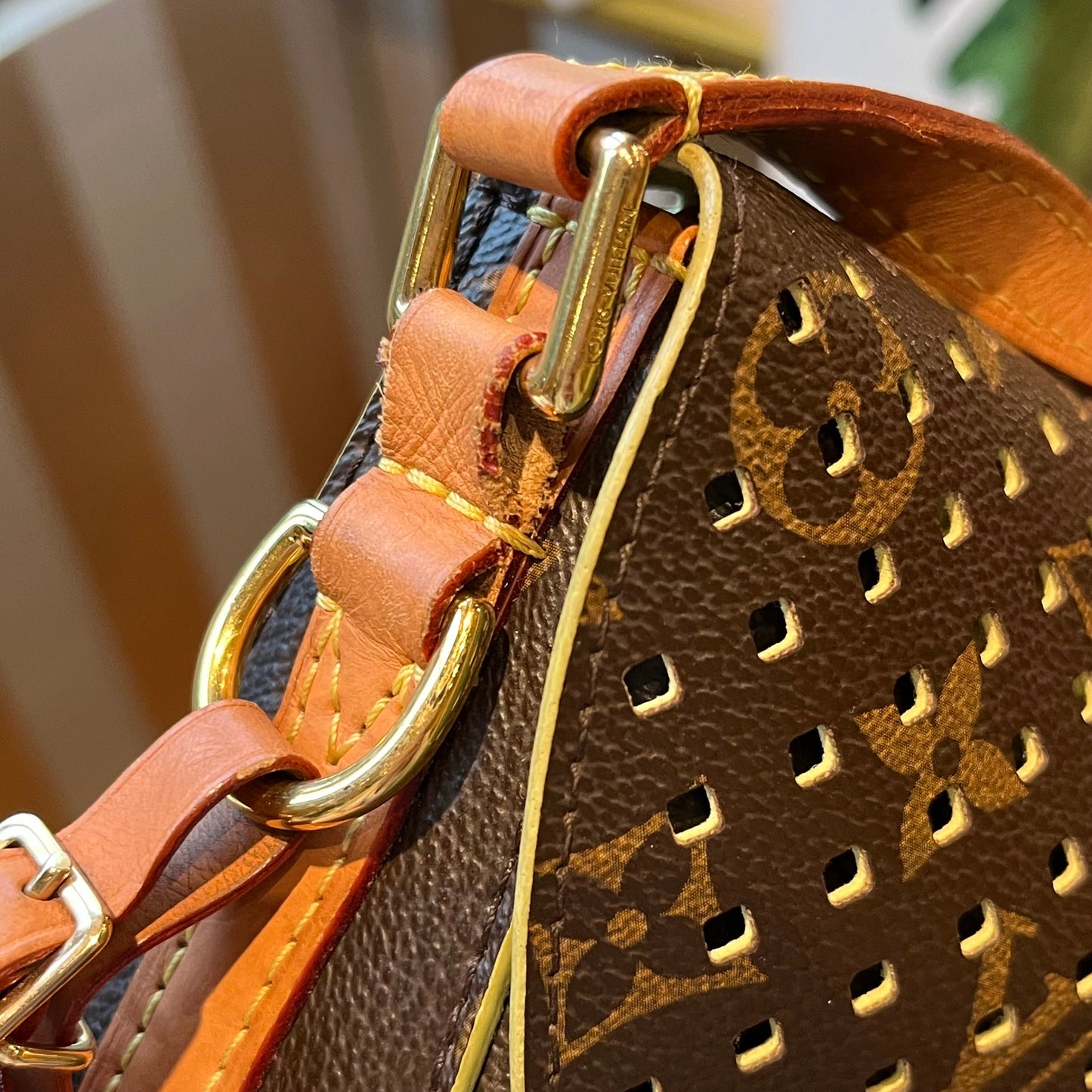 LOUIS VUITTON Chantilly Perforated Crossbody