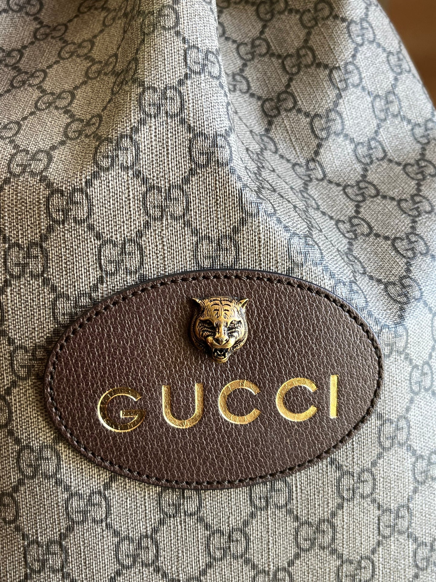 GUCCI GG Supreme Neo Vintage Drawstring Backpack