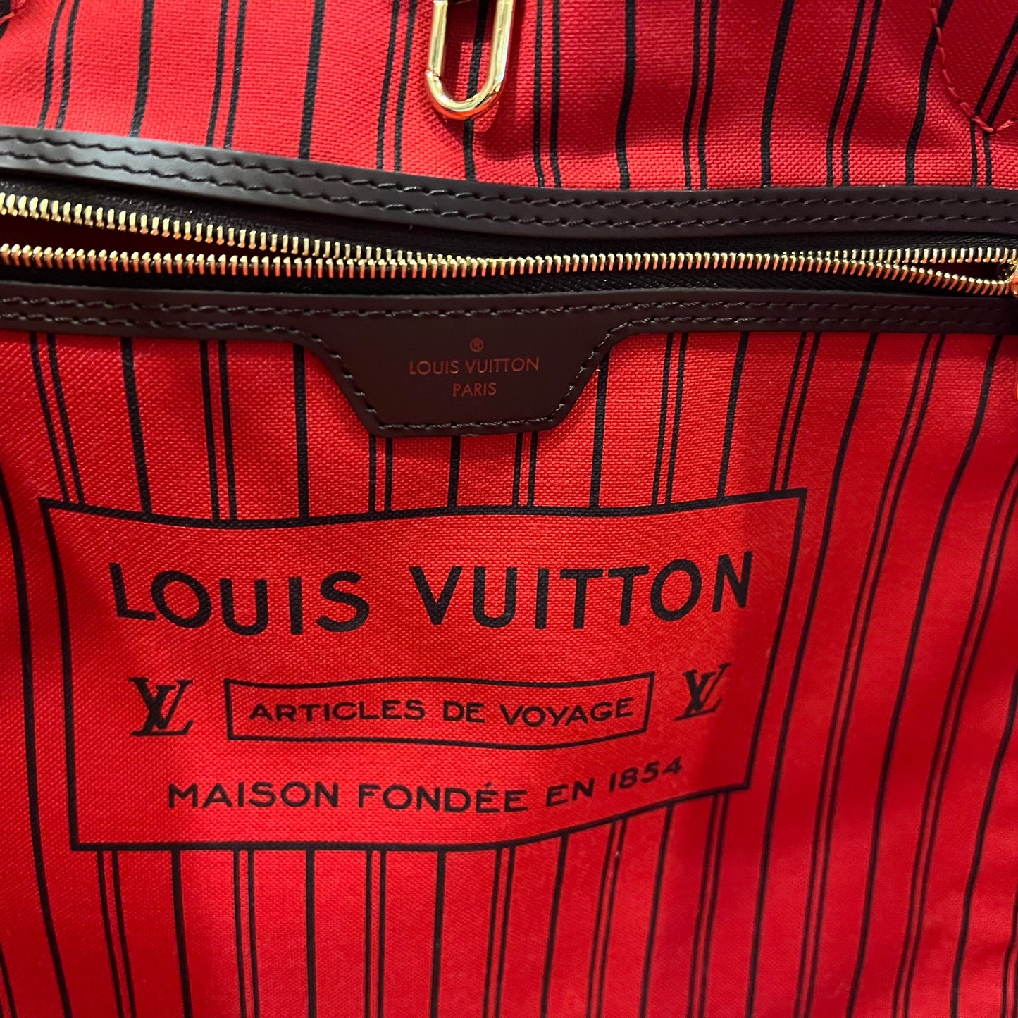 LOUIS VUITTON Neverfull GM Damier Ebene Tote Bag