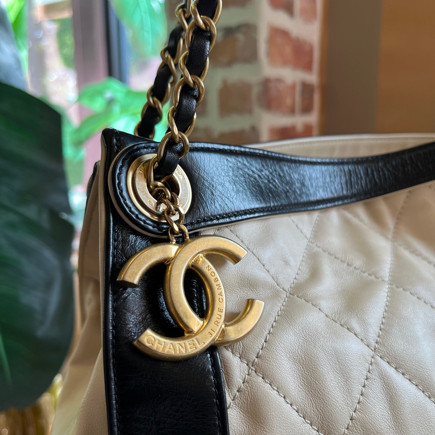 CHANEL In the Mix Charm Quilted Leather Tote ADI1073