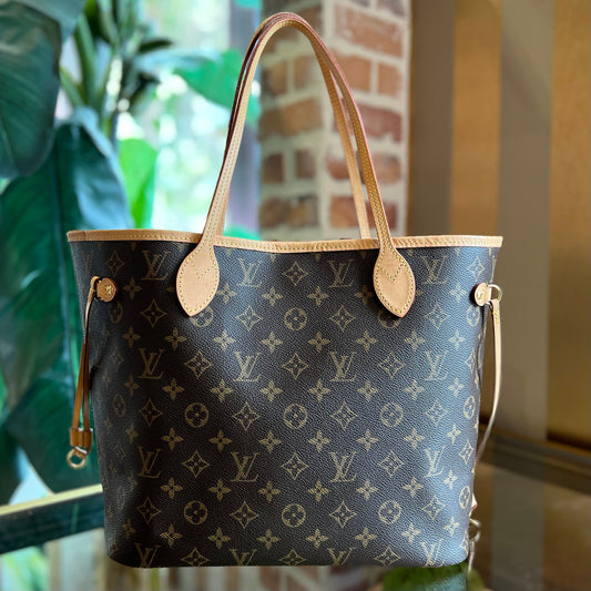 LOUIS VUITTON Neverfull MM Pivoine Monogram Tote Bag