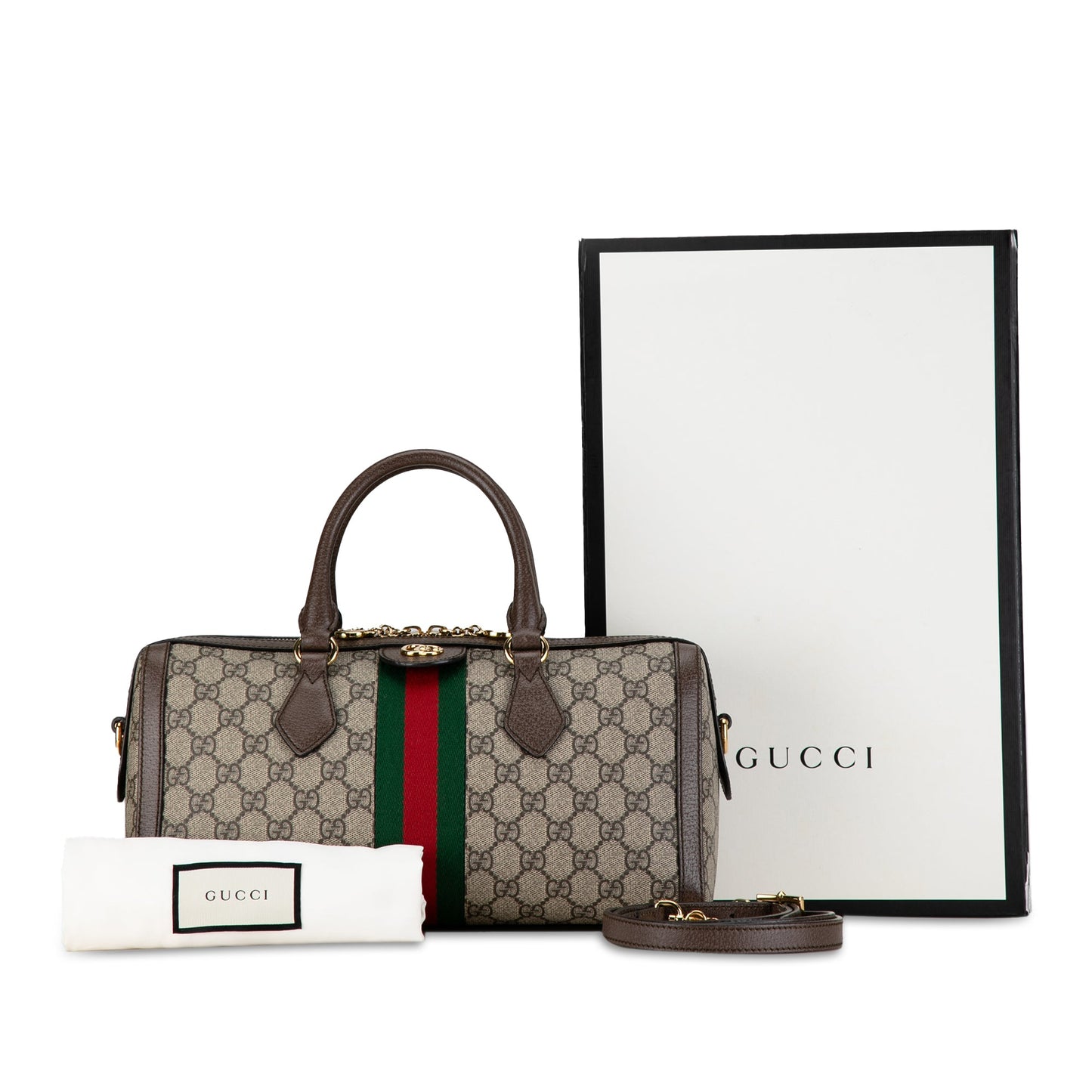 Gucci Ophidia Handbag Brown GG Supreme Canvas