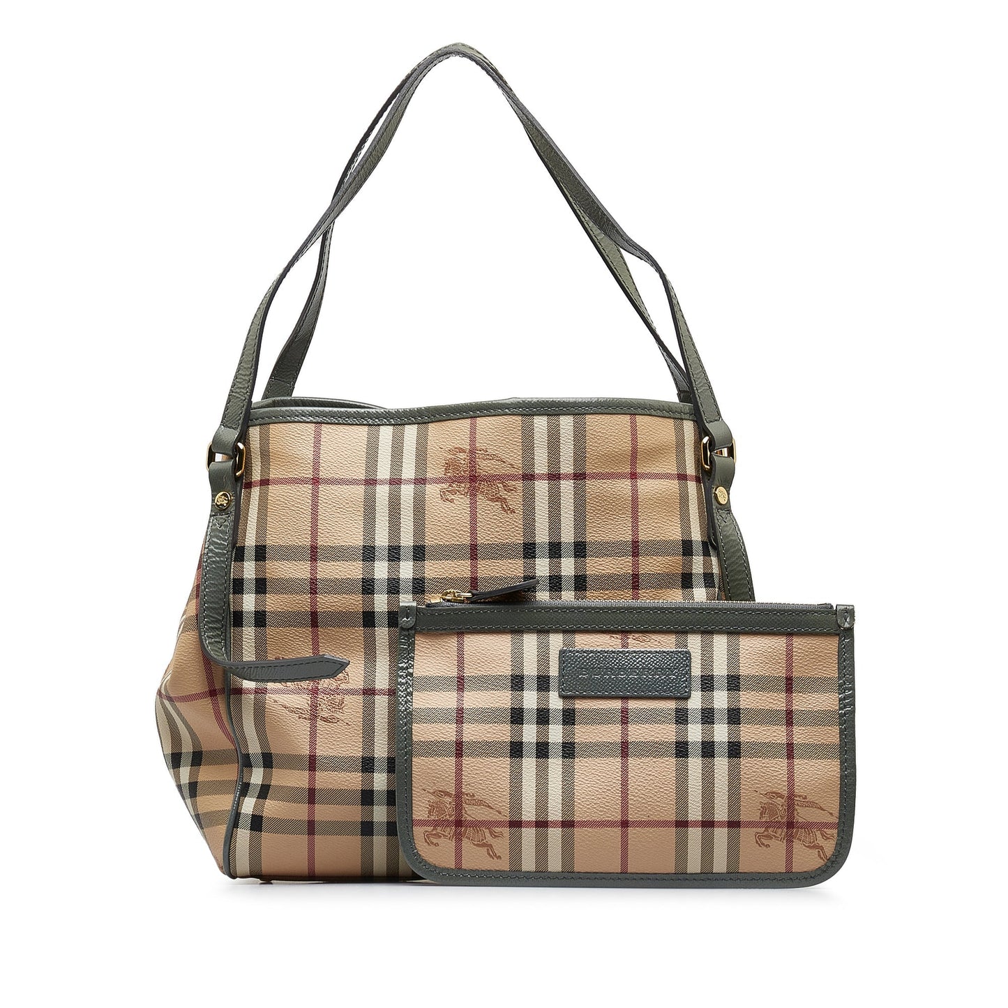 Brown Burberry Haymarket Check Canterbury Tote Bag