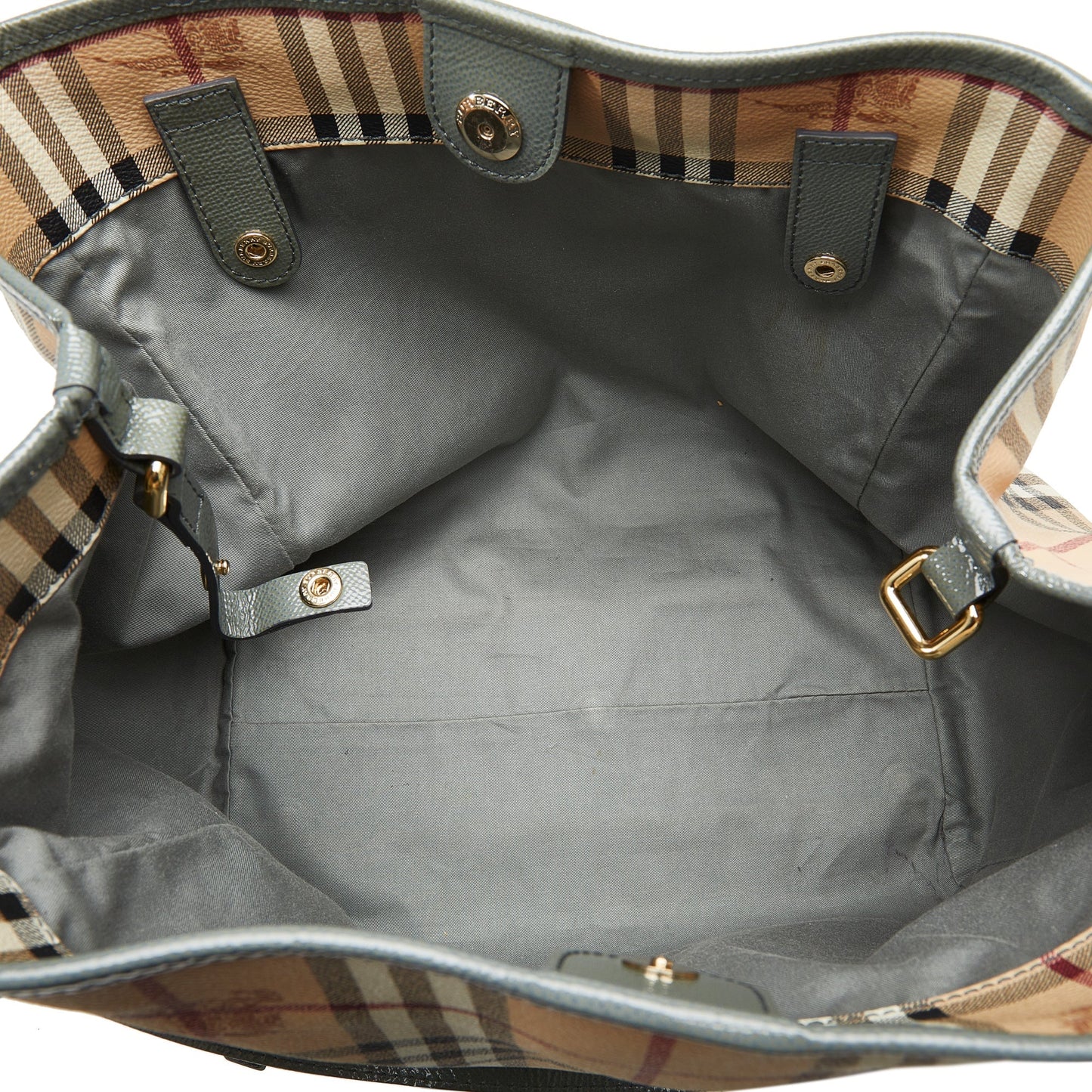 Brown Burberry Haymarket Check Canterbury Tote Bag