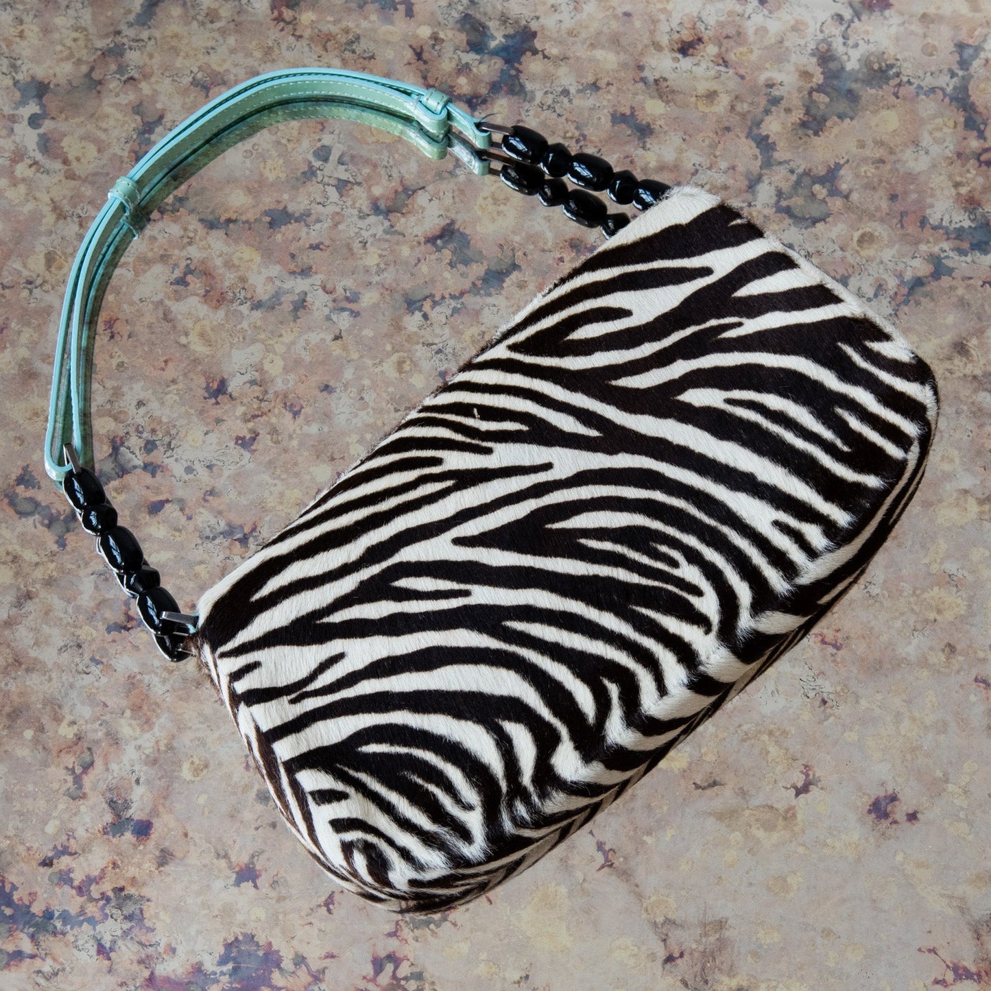 Dior Zebra Print Textured Bag