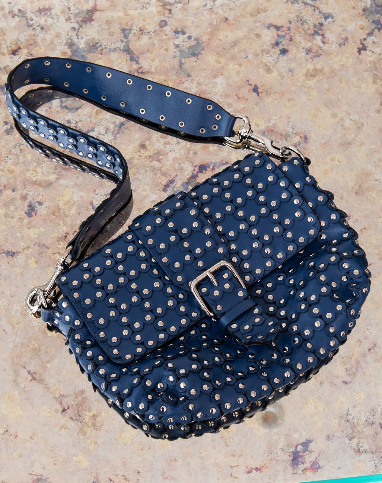 Red Valentino Blue Buckle Bag