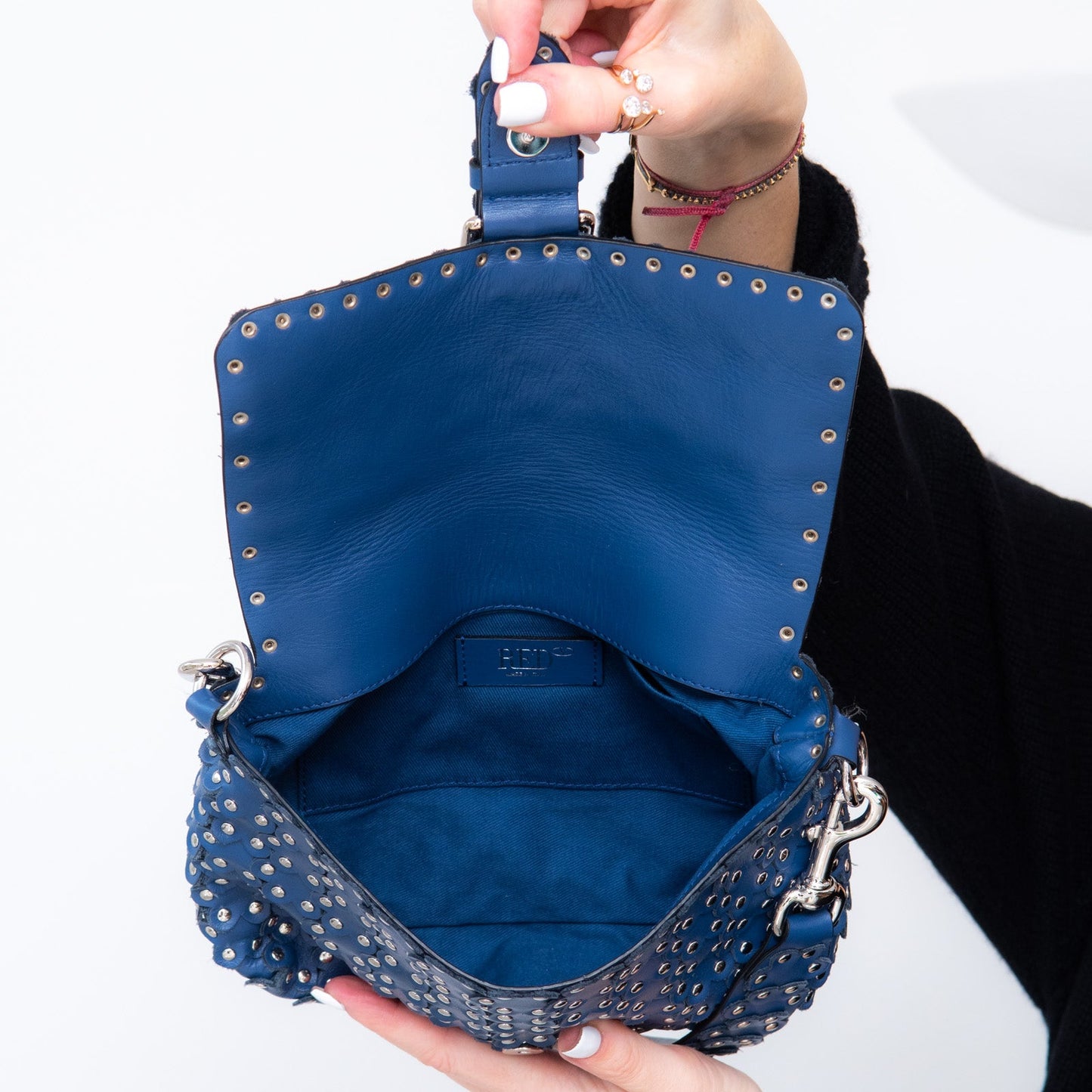 Red Valentino Blue Buckle Bag