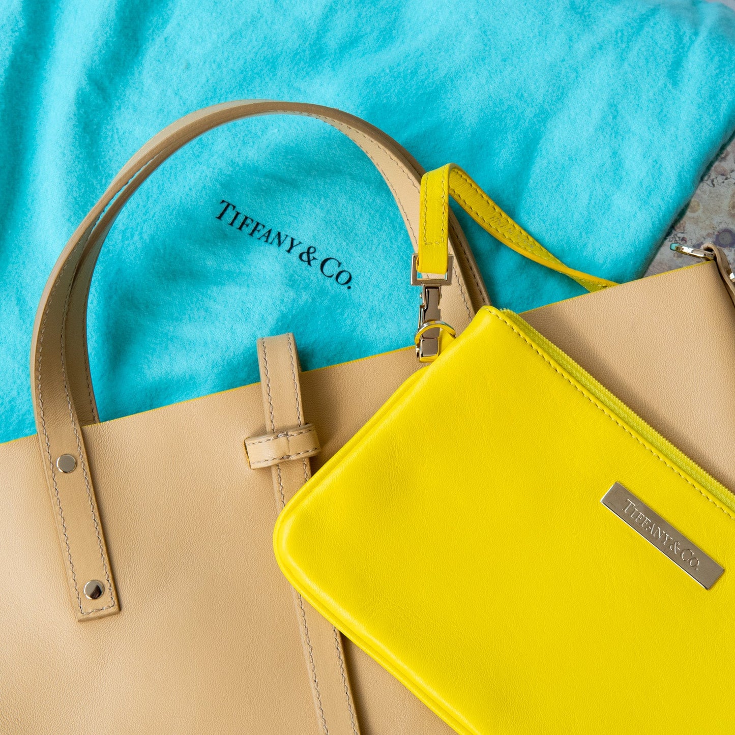 Tiffany And Co Reversible  Leather Bag