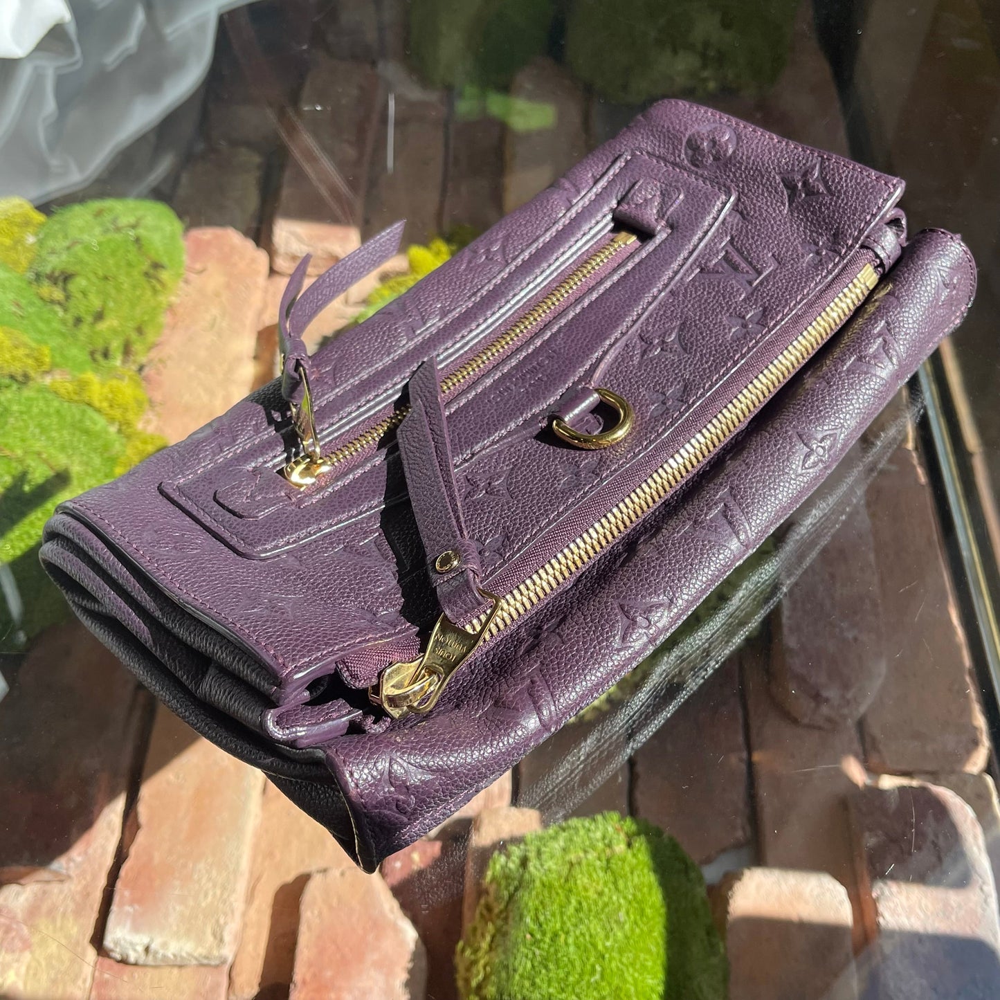 LOUIS VUITTON Purple Monogram Empriente Petillante Clutch