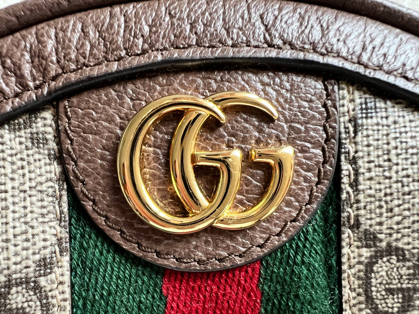 Gucci GG Ophidia Supreme Mini GG Round Backpack