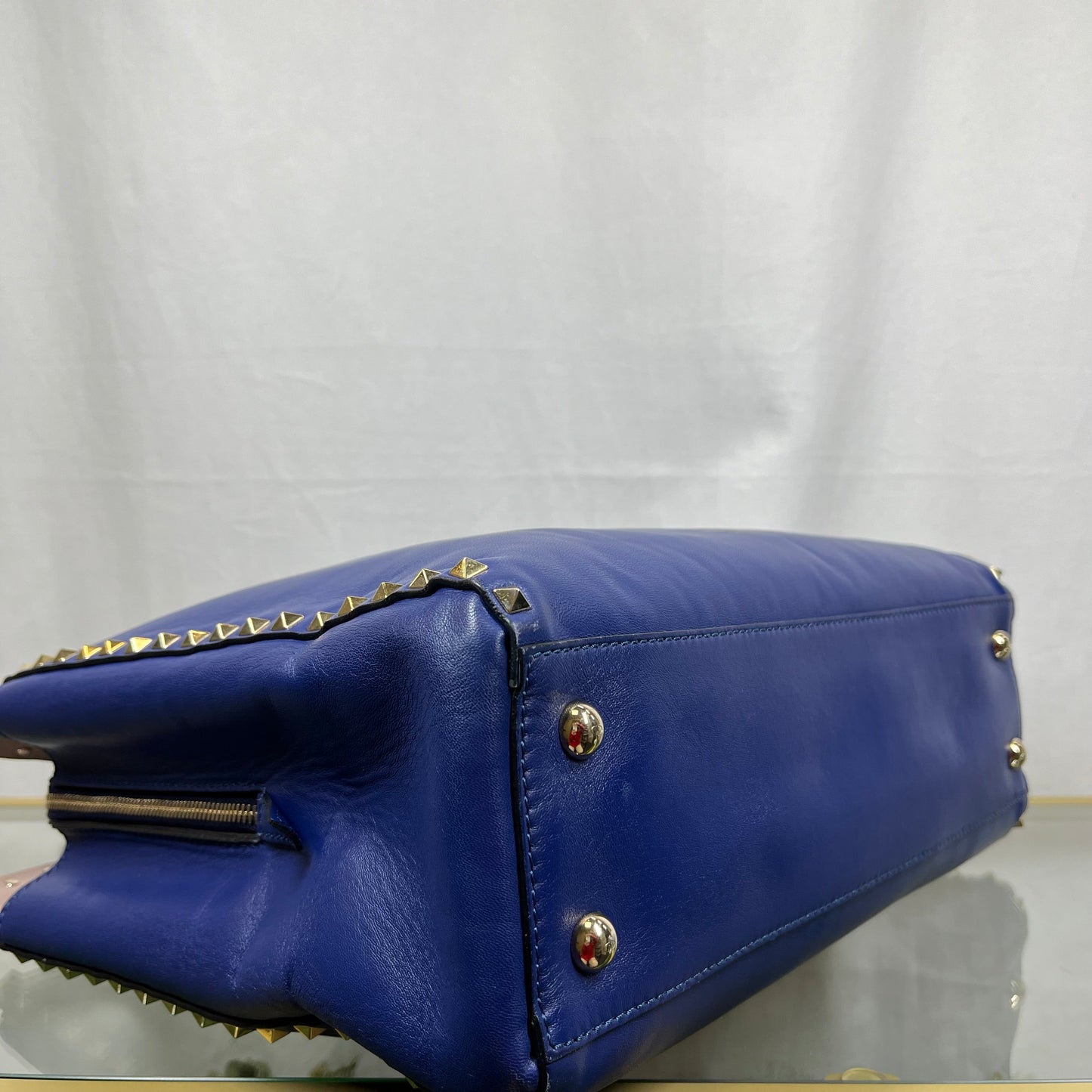 VALENTINO Rockstud Navy Blue Tote