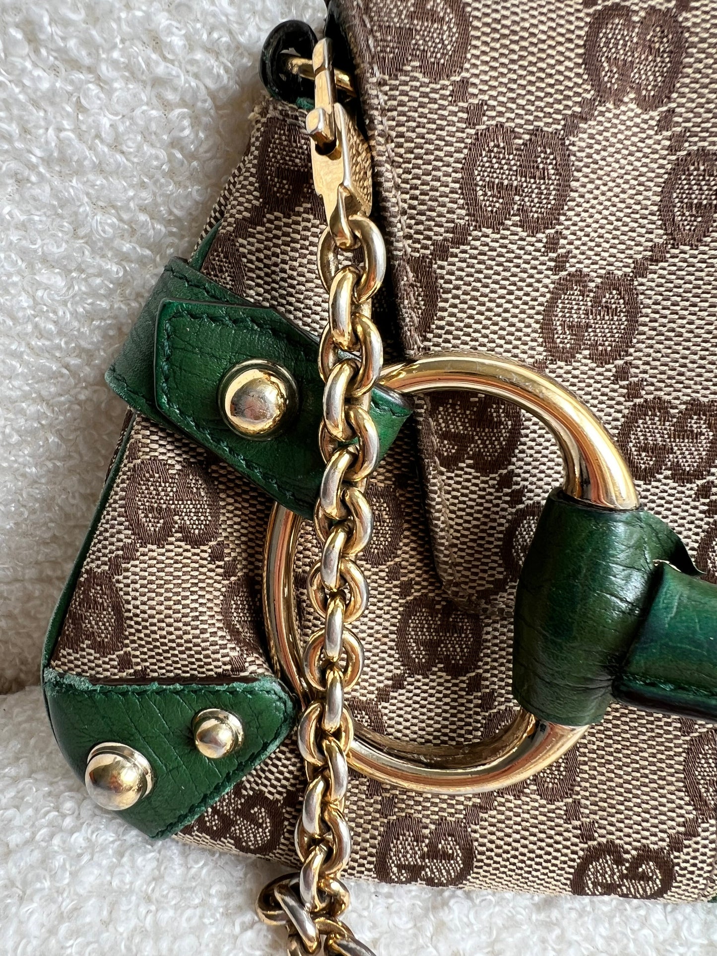 Gucci GG Horsebit Chain Shoulder Bag Vintage