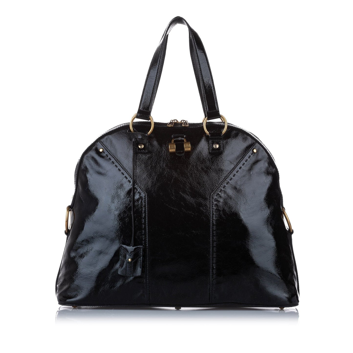 Saint Laurent Black Muse Patent Leather Handbag