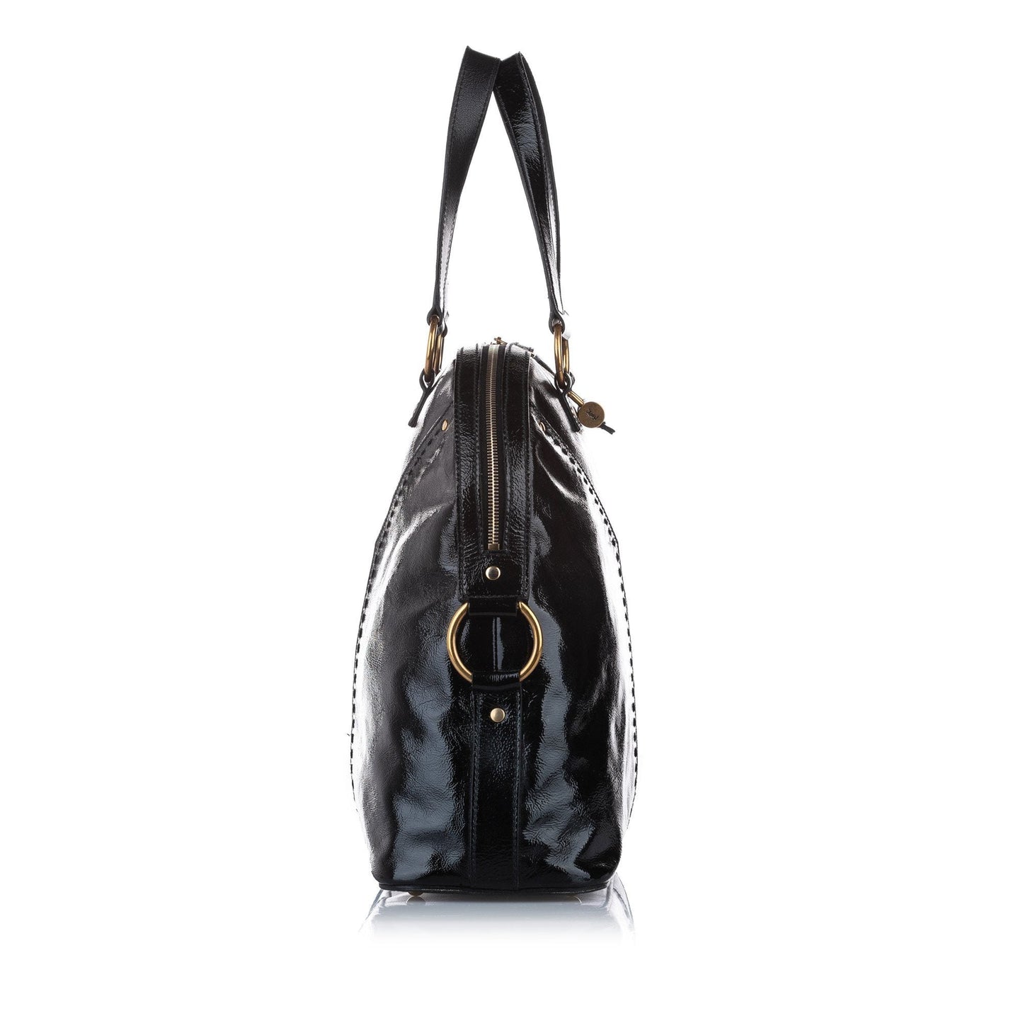 Saint Laurent Black Muse Patent Leather Handbag