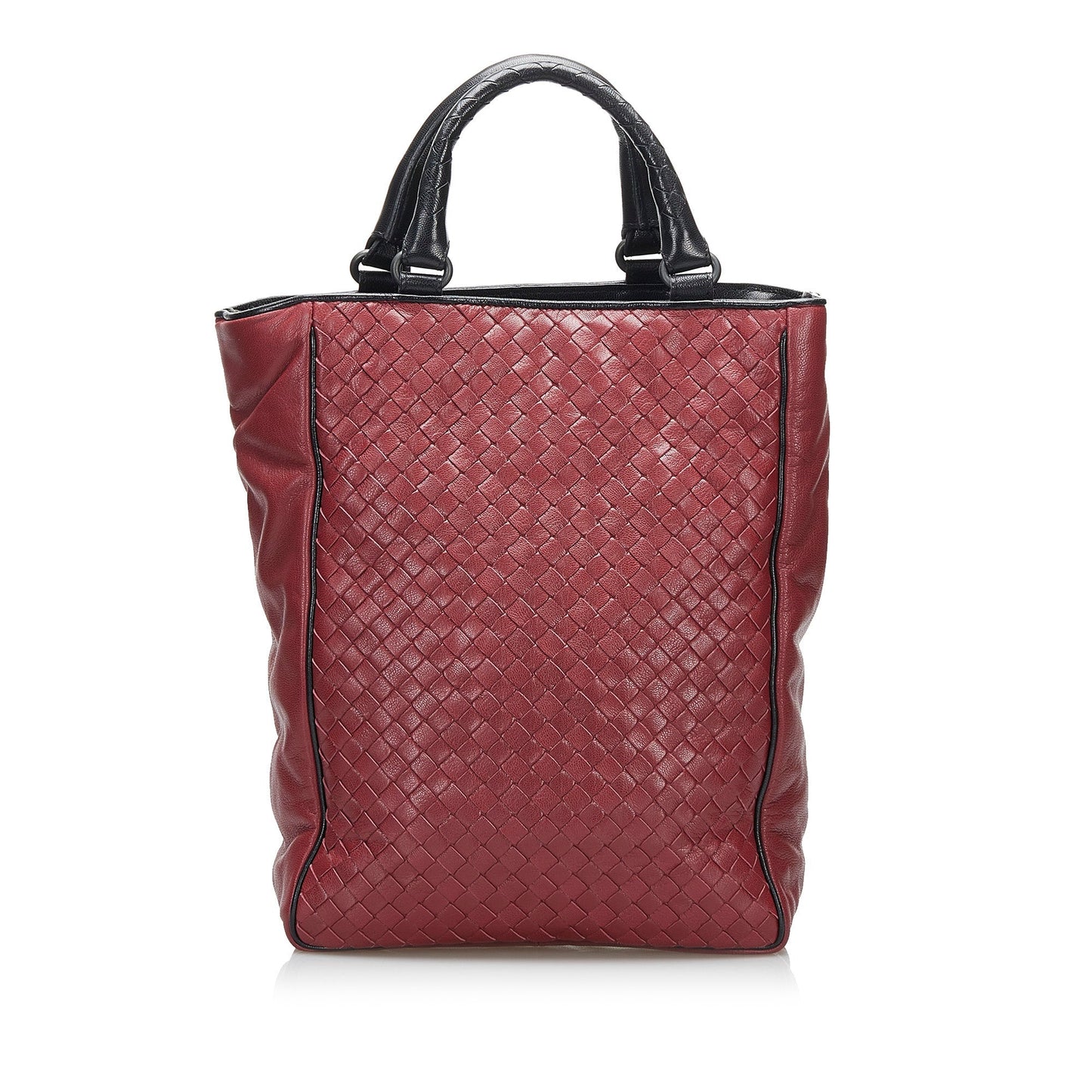 Bottega Veneta Handbag Red Intrecciato