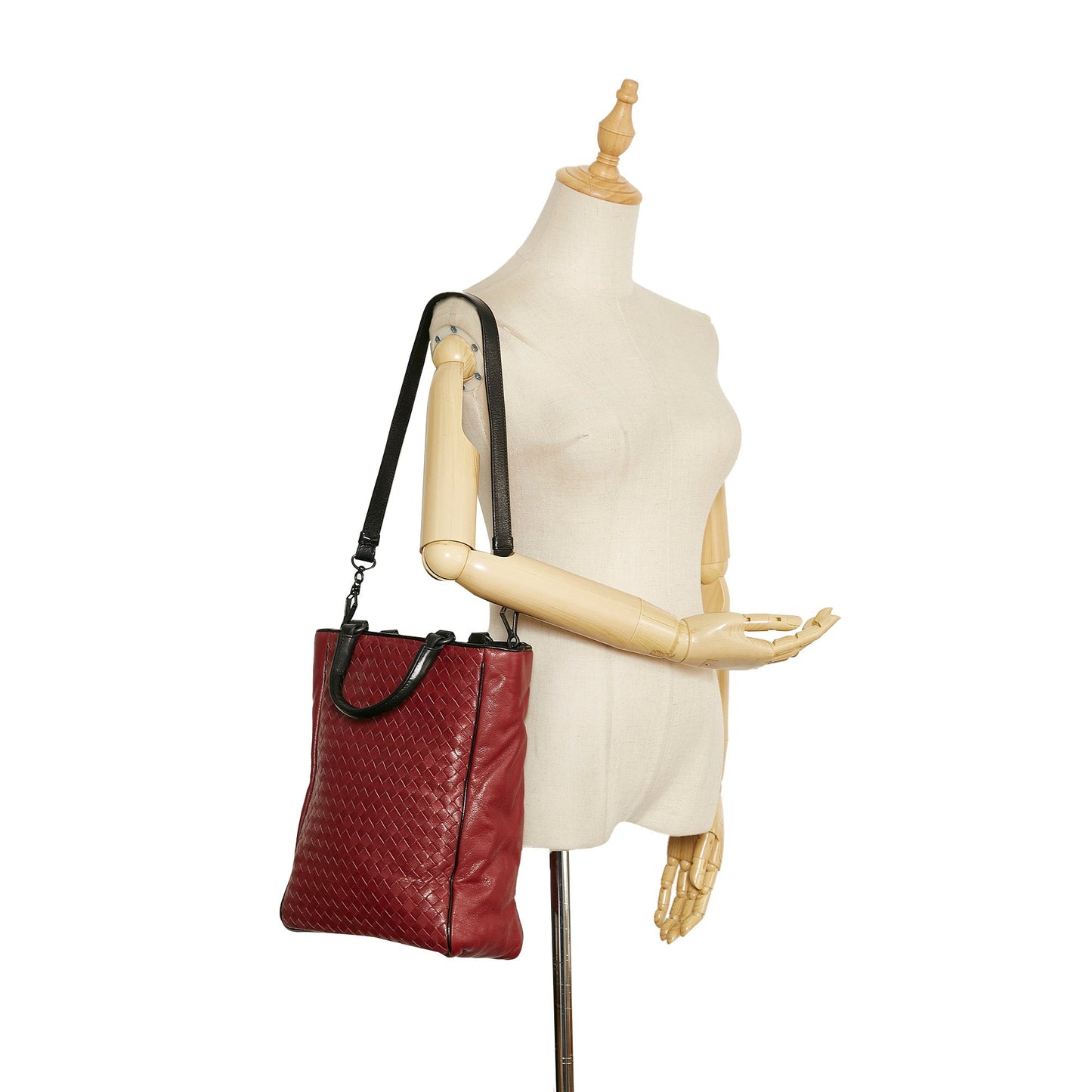 Bottega Veneta Handbag Red Intrecciato