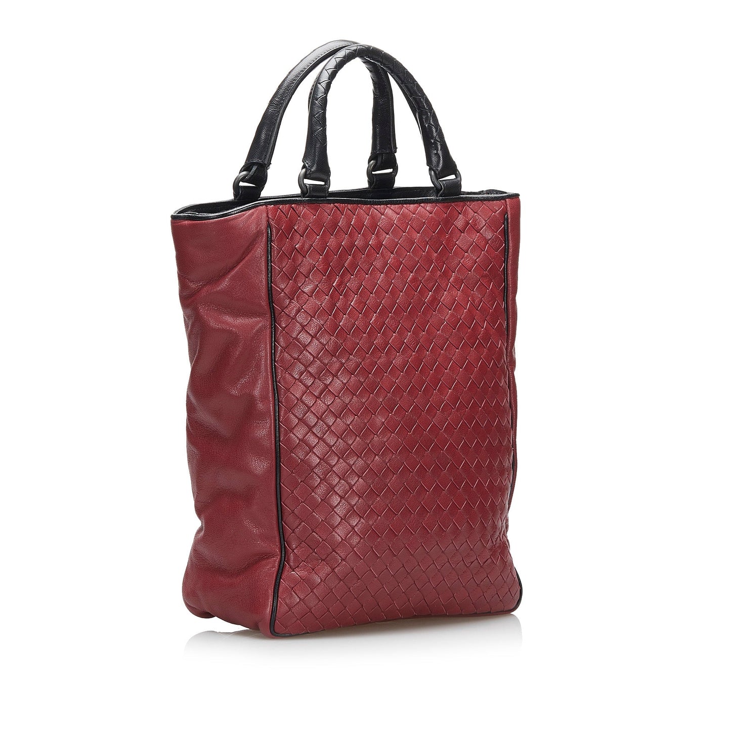 Bottega Veneta Handbag Red Intrecciato