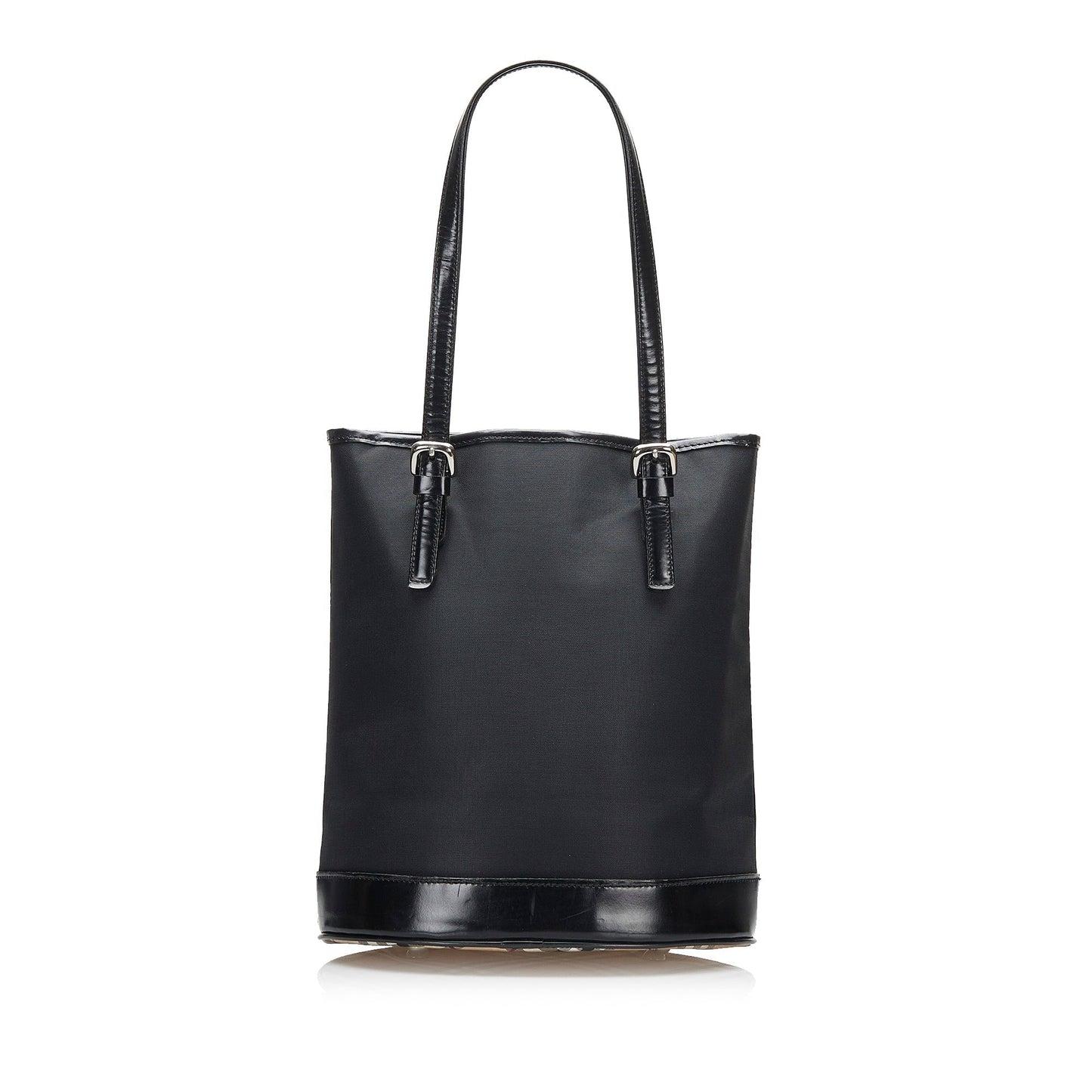 Burberry Bucket Bag Black Nylon Canvas