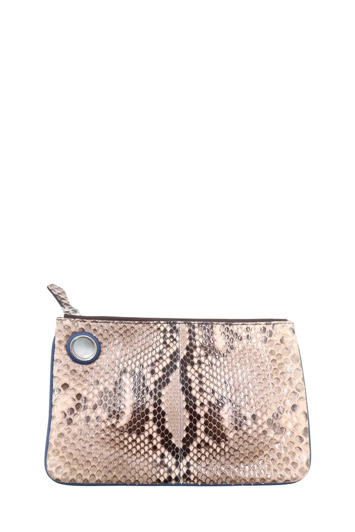 Triplette Python Clutch Blue, Multicolour