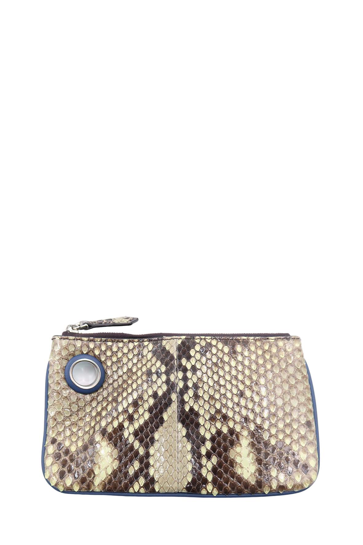 Triplette Python Clutch Blue, Multicolour