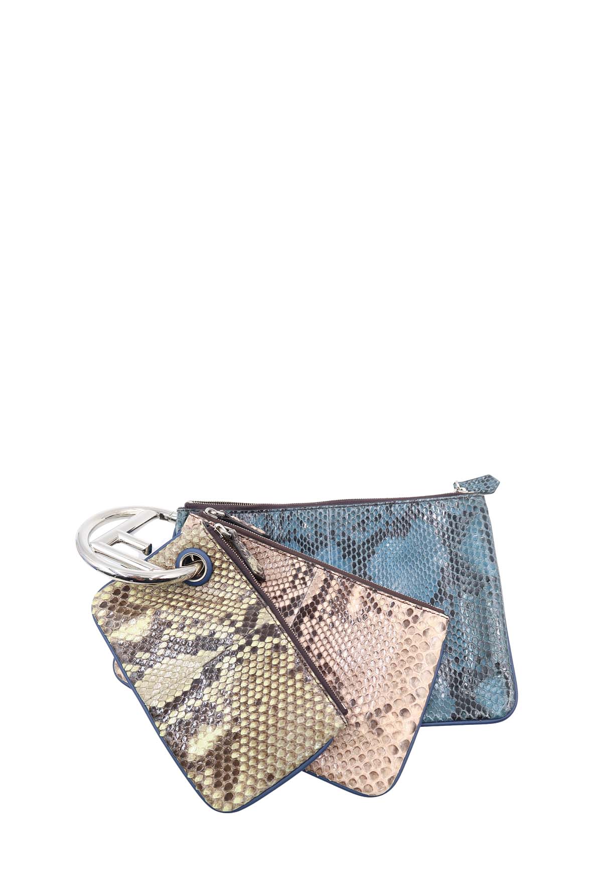 Triplette Python Clutch Blue, Multicolour