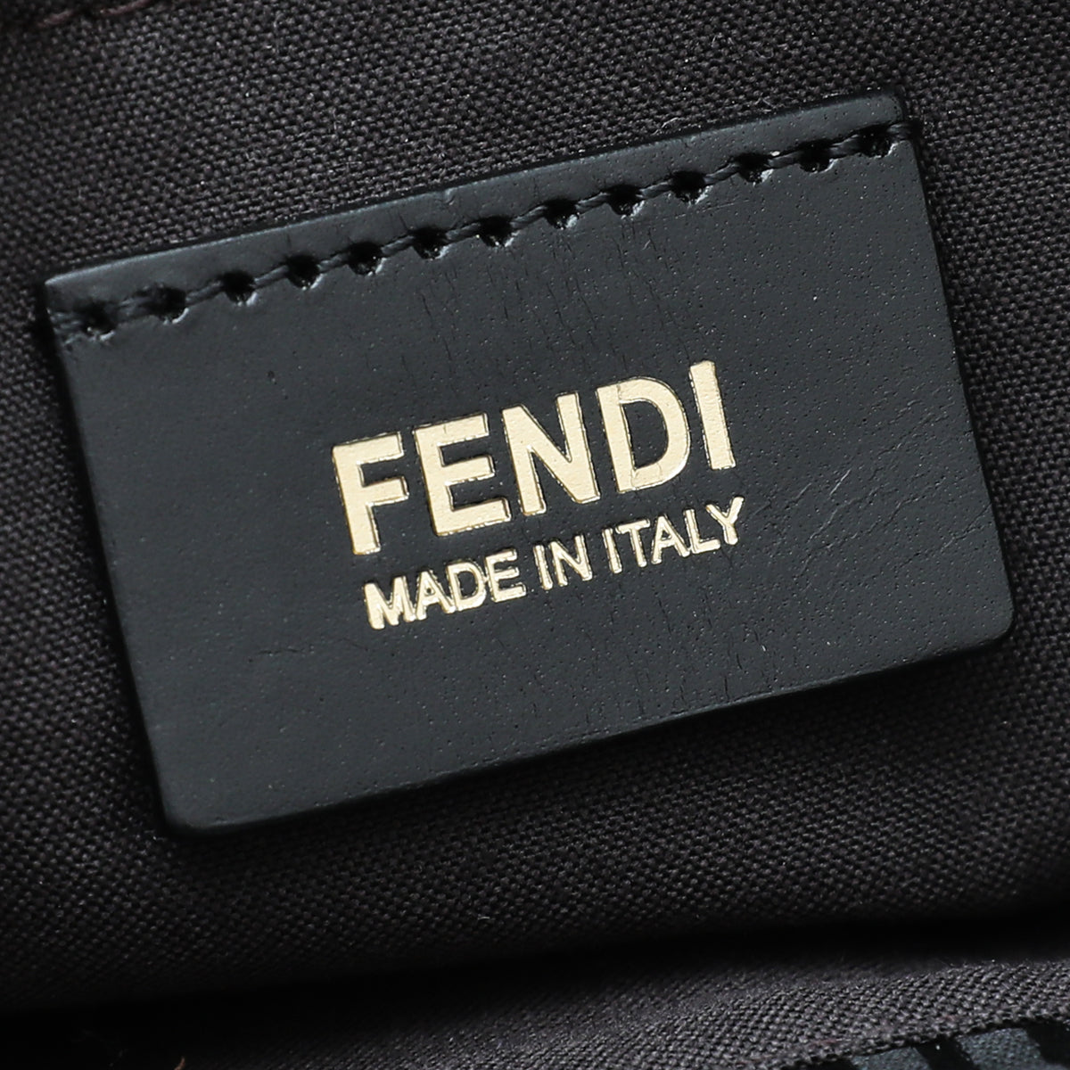 Fendi Black Spalmati Drawstring Tote Bag