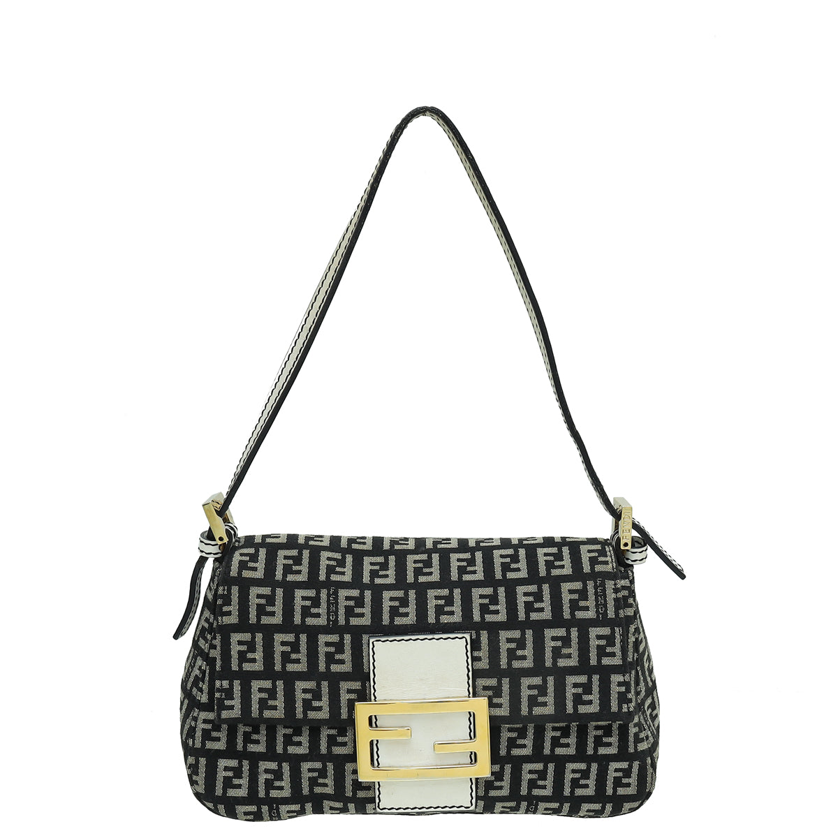 Fendi Bicolor Zucchino Mini Mama Baguette