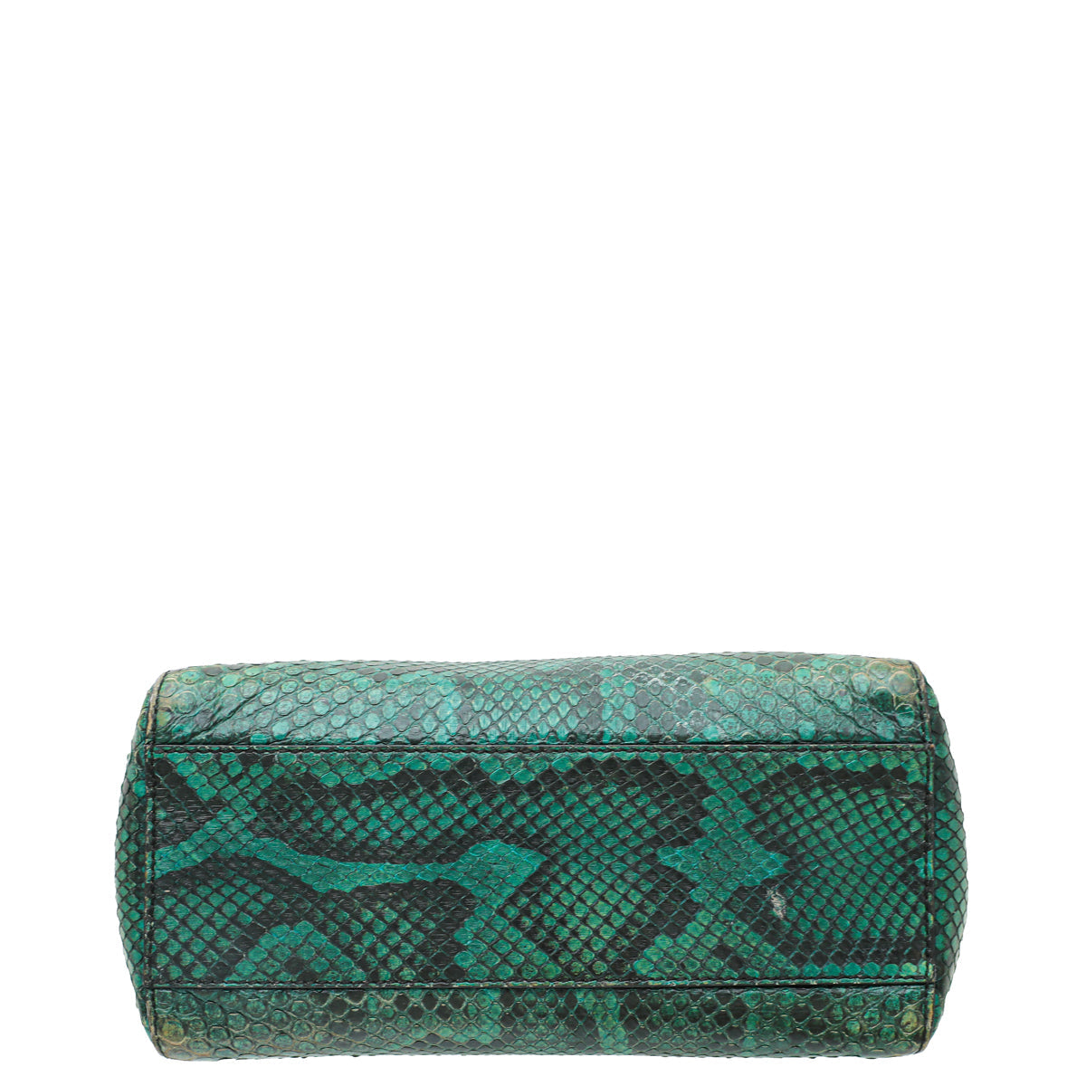 Fendi Green Python Iconic Peekaboo Mini Bag