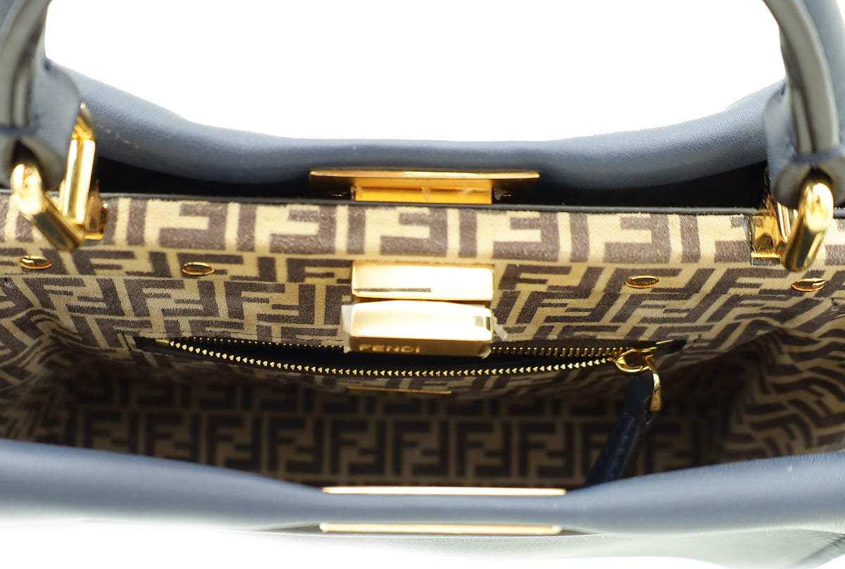 Fendi Navy Blue Peekaboo Mini Bag