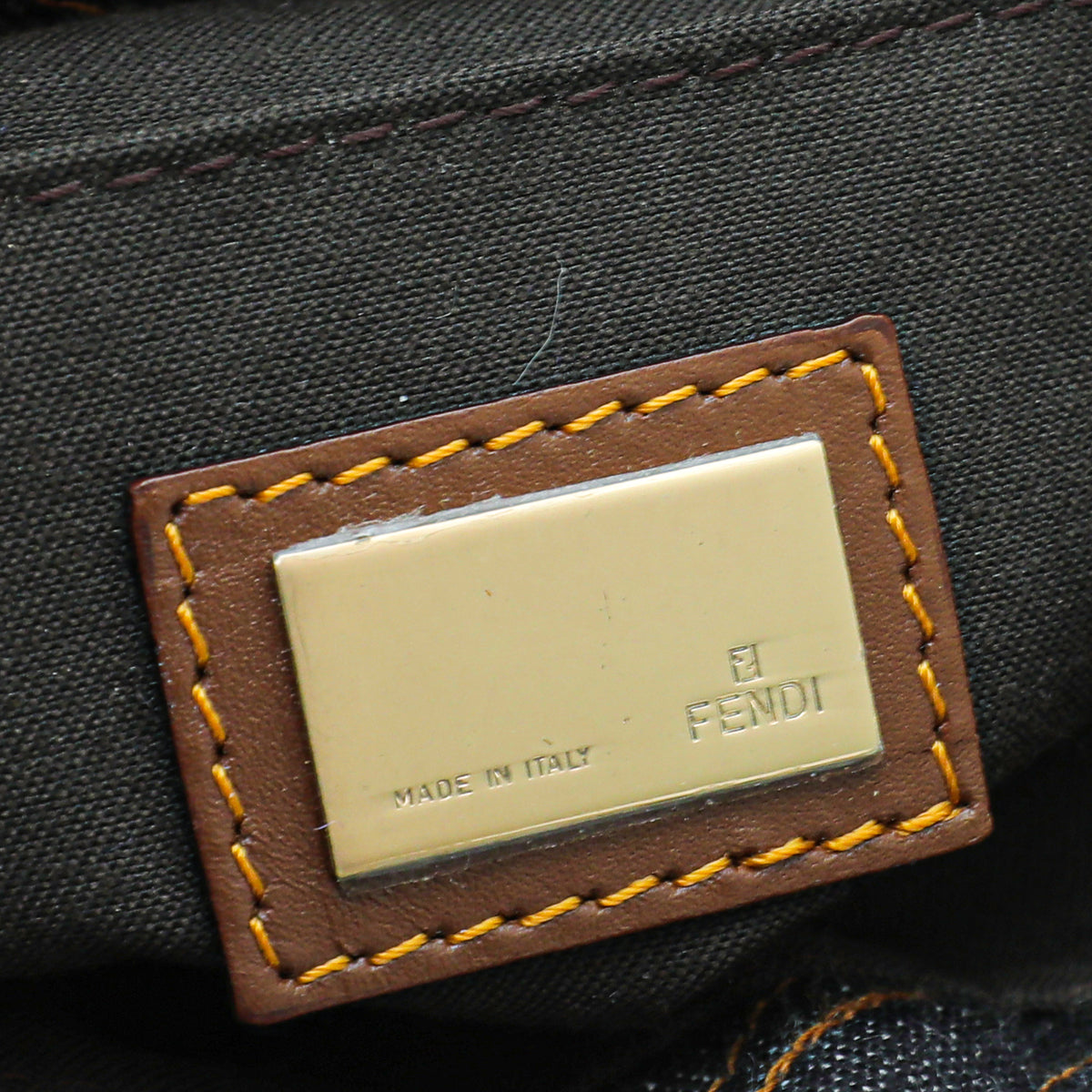 Fendi Bicolor Denim Chef Small Bag