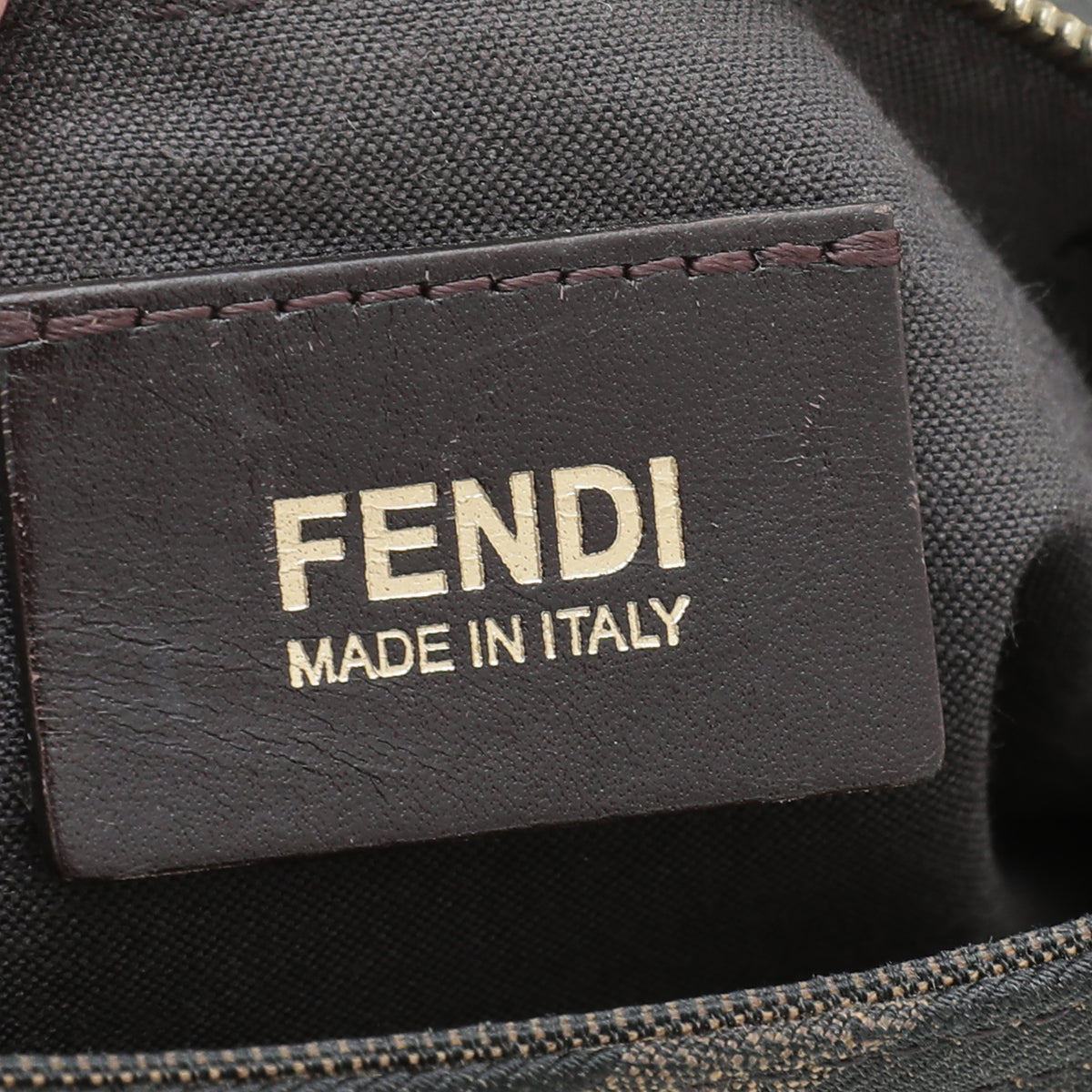 Fendi Tobacco Zucca Baguette Maxi Flap Bag