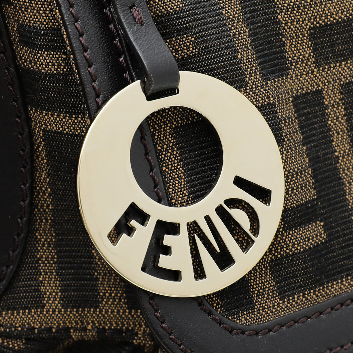 Fendi Tobacco Zucca Chef Shoulder Bag