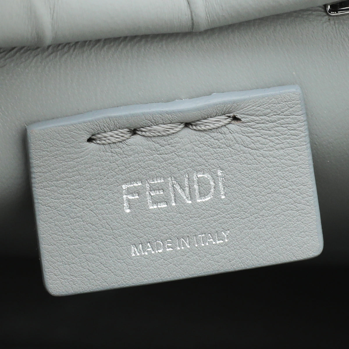 Fendi Grey 3 Jours Studded Petite Bag